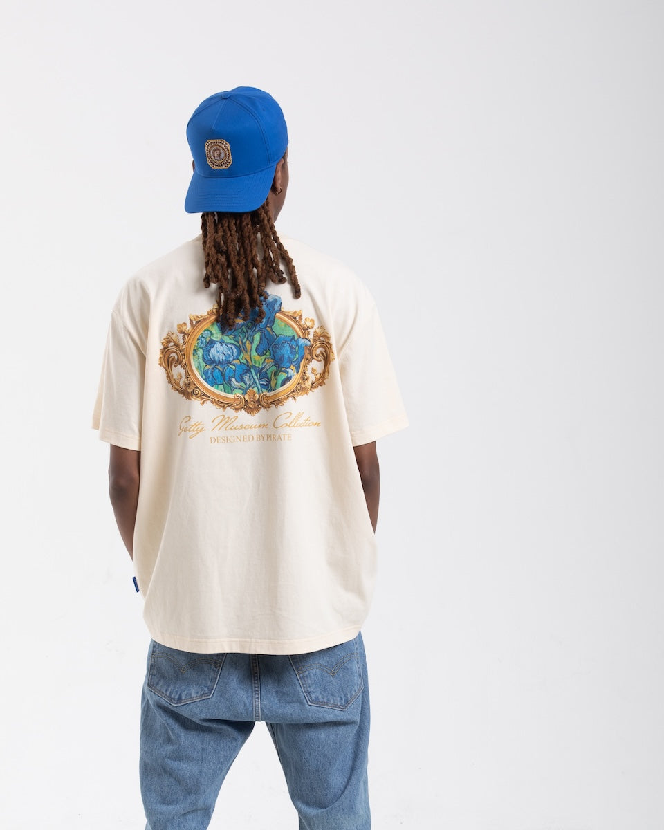 Getty x Pirate Van Gogh Irises Tee (Cannoli Cream)