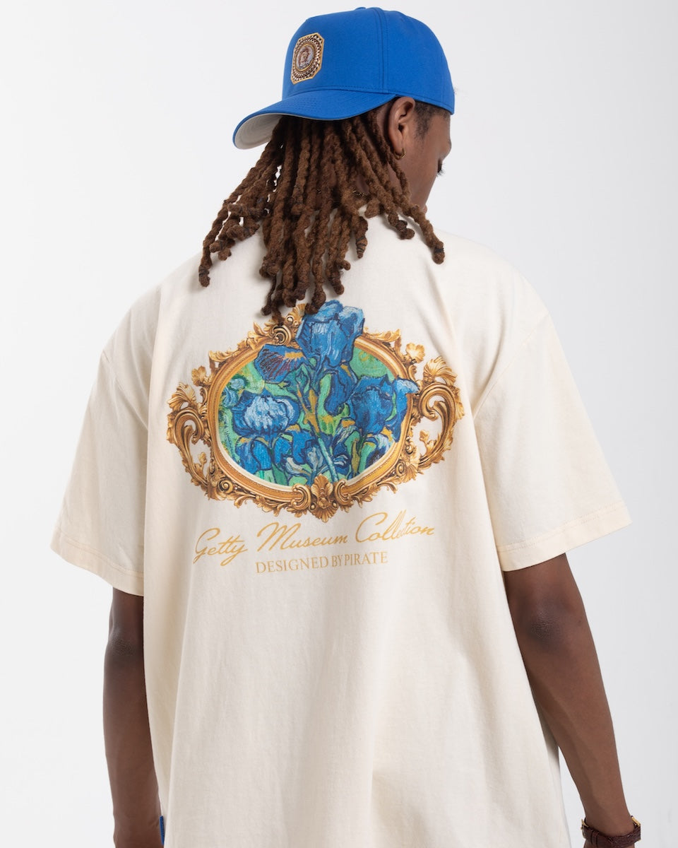Getty x Pirate Van Gogh Irises Tee (Cannoli Cream)