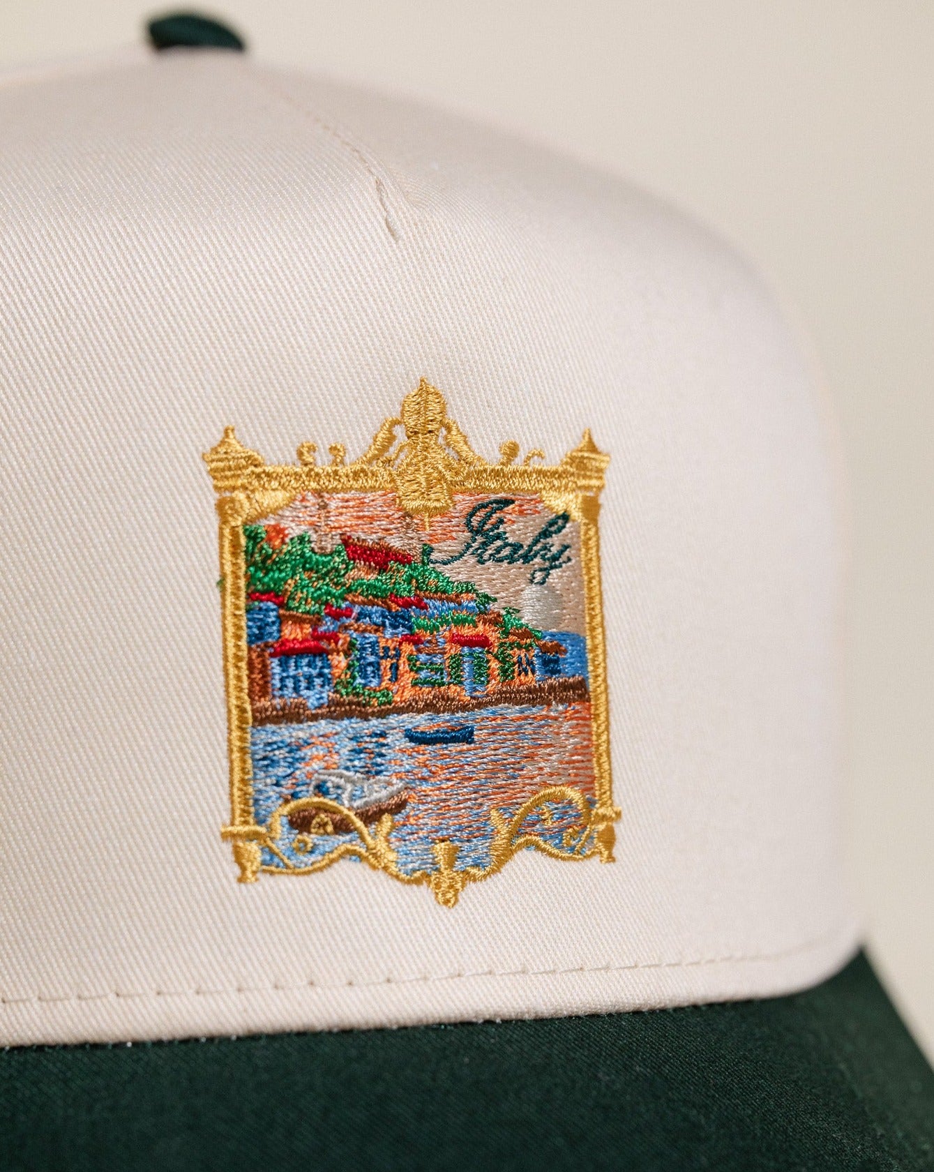 Pirate Italy Hat (Cream/Green)