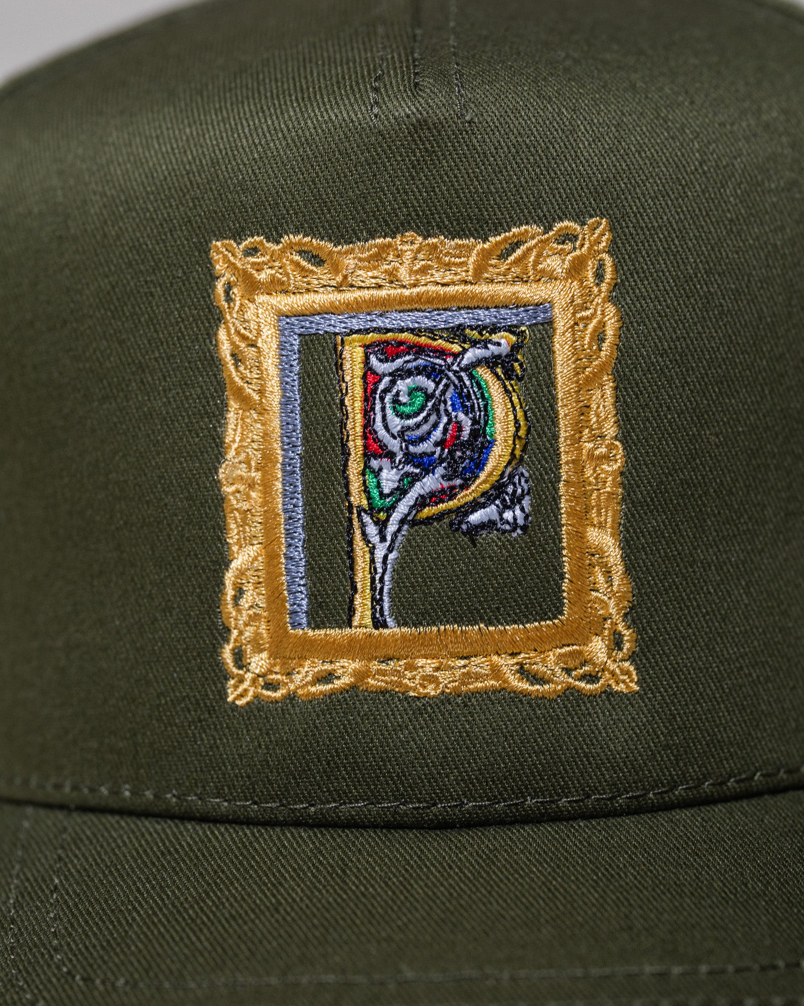 Pirate Framed P Hat (Olive)