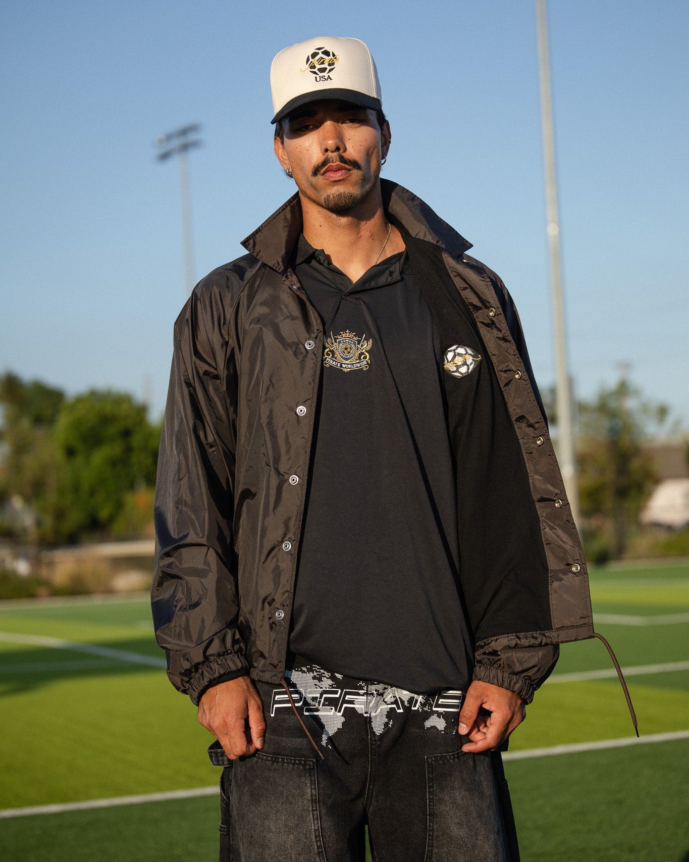 The Worlds Game Nylon Jacket (Pirate Black)