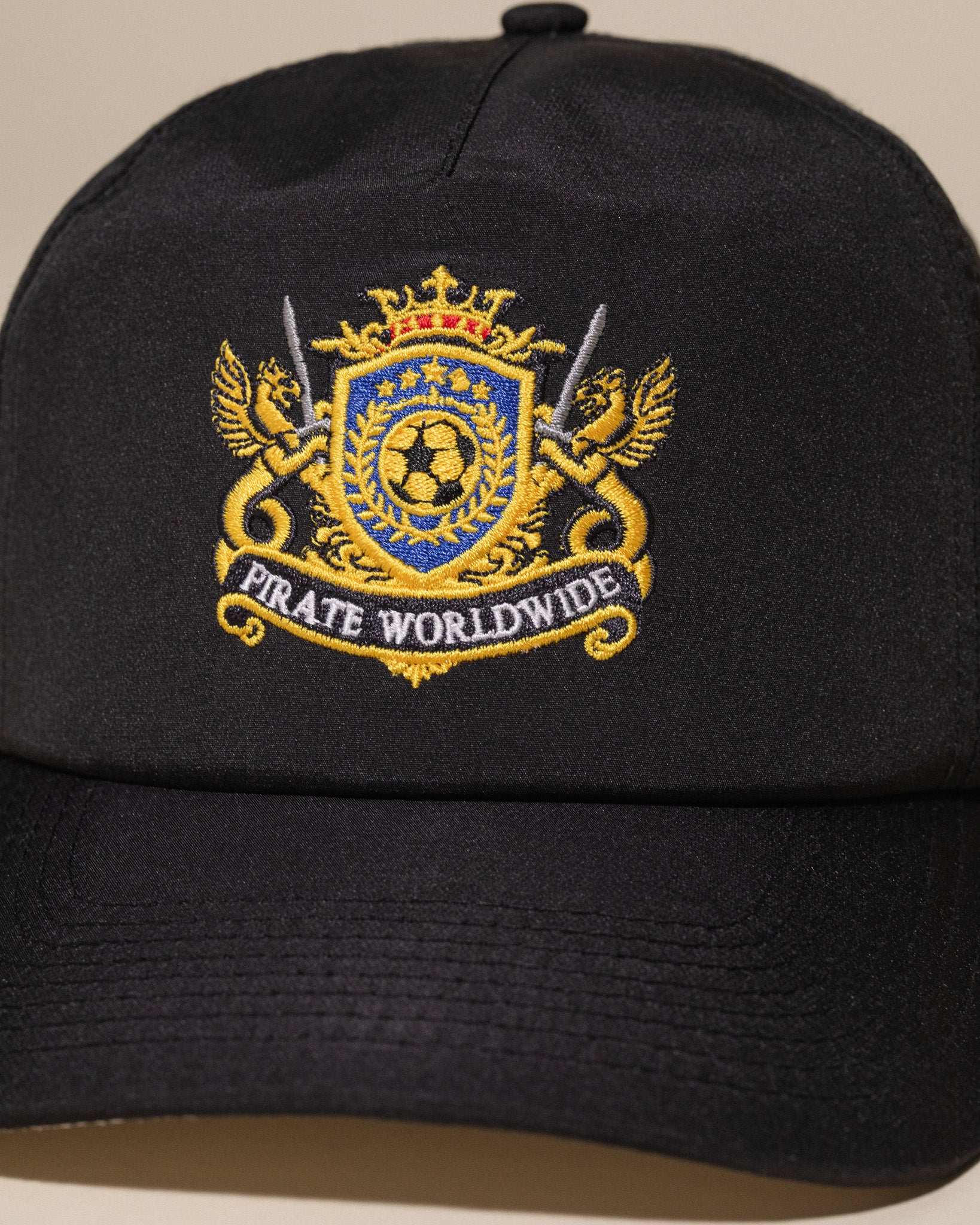 Global Crest Nylon Hat (Pirate Black)