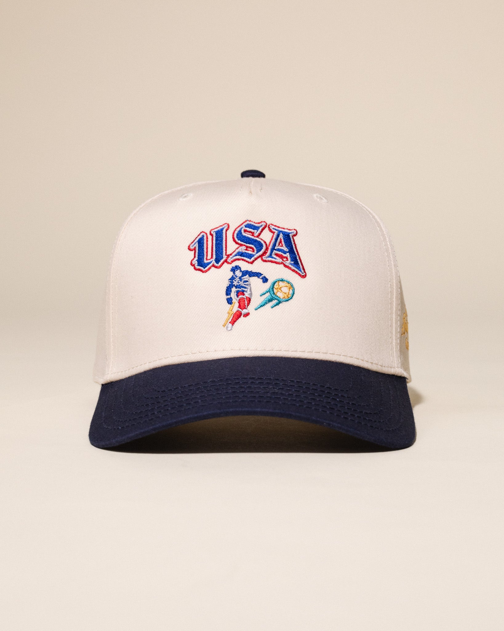 USA Goal Hat (Cream/Navy)