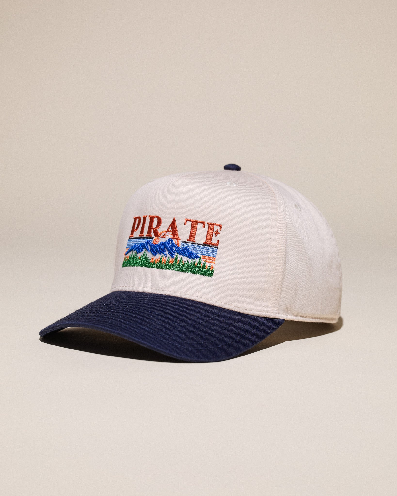 Pirate Mountains Hat (Cream/Navy)