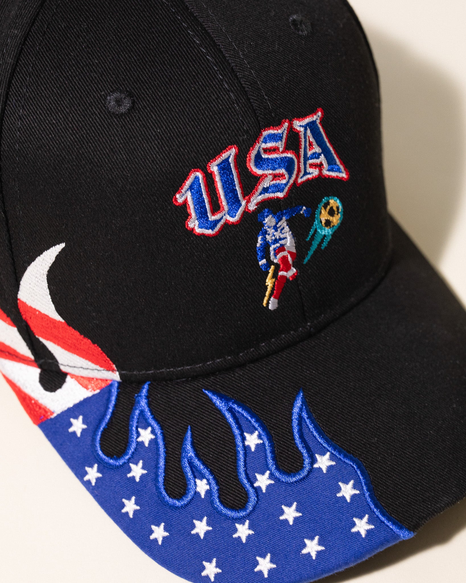 USA Goal Velcro Hat (Black)