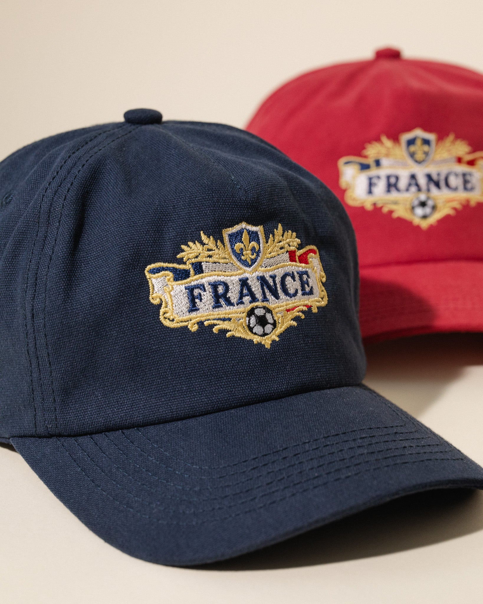 France Crest Vintage Hat (Navy)