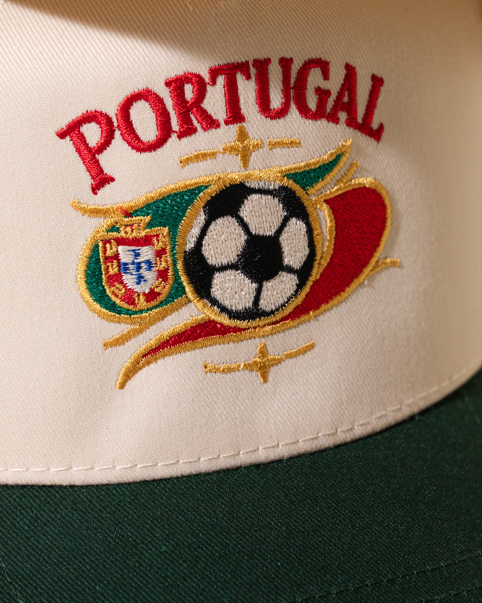 Portugal Crest Hat (Cream/Green)