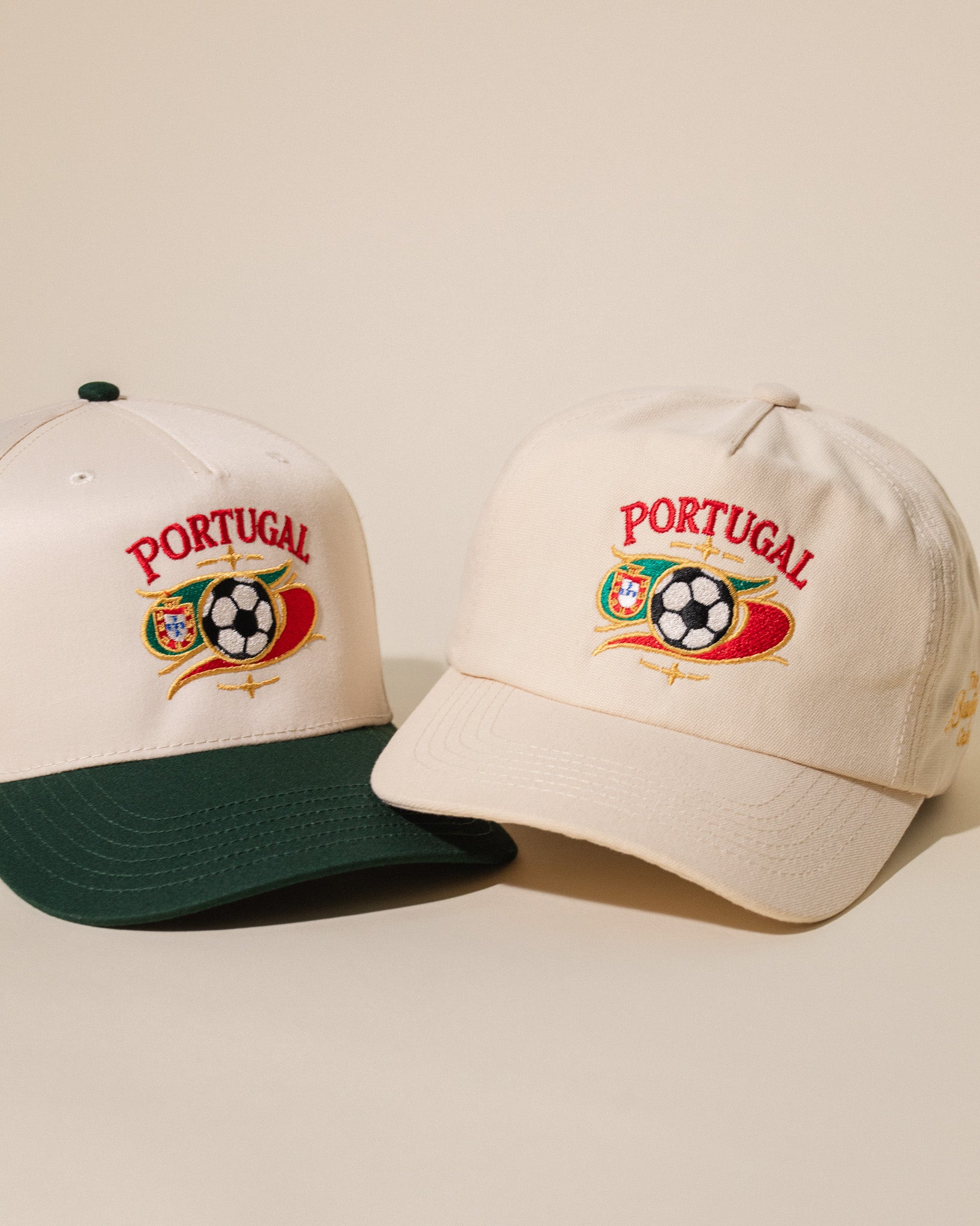Portugal Crest Vintage Hat (Cream)