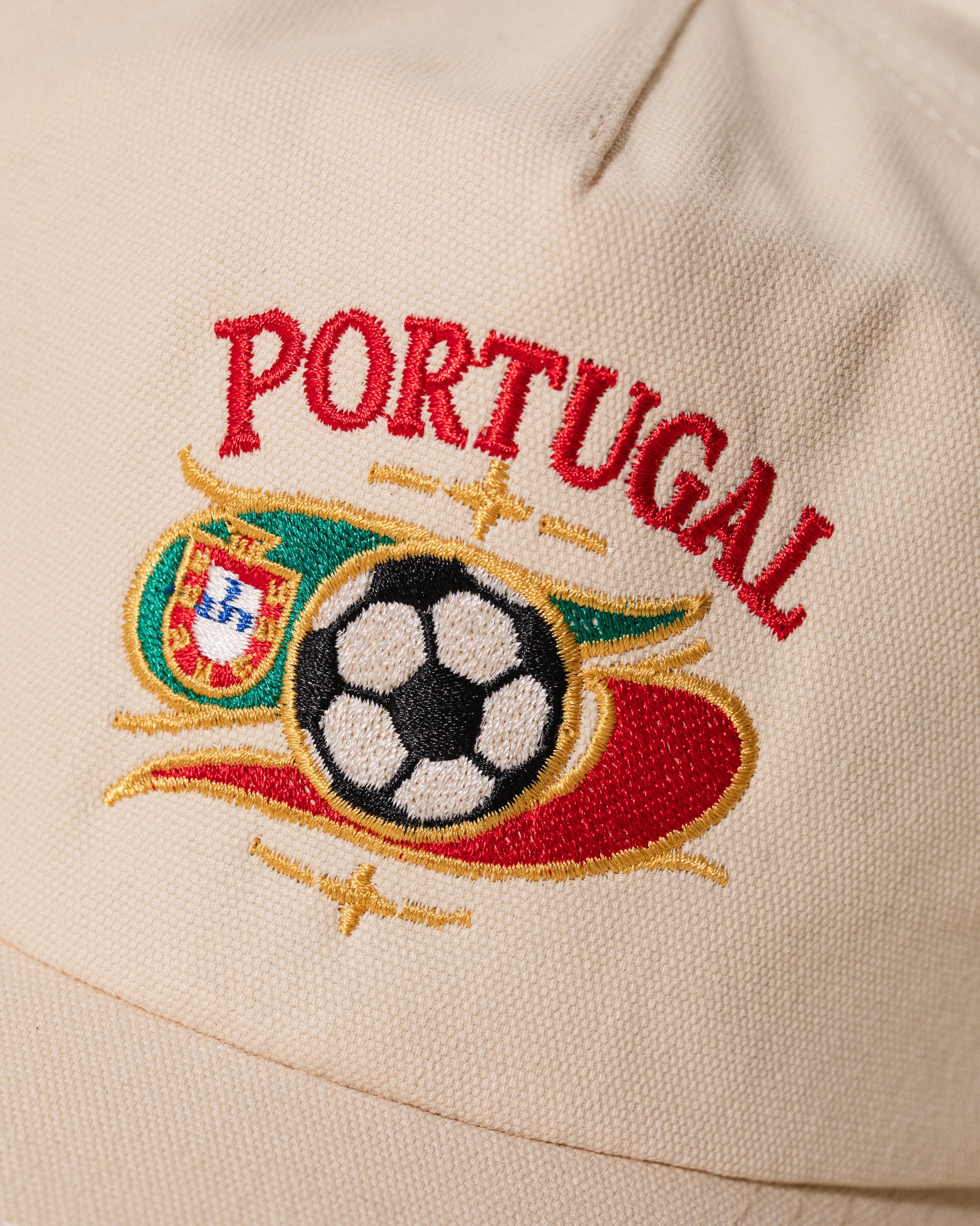 Portugal Crest Vintage Hat (Cream)
