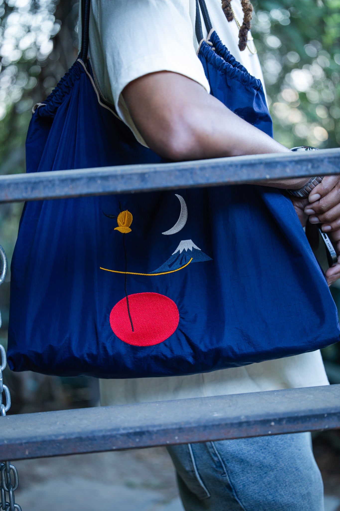 Art Dealer Tote - Moon Over Fuji