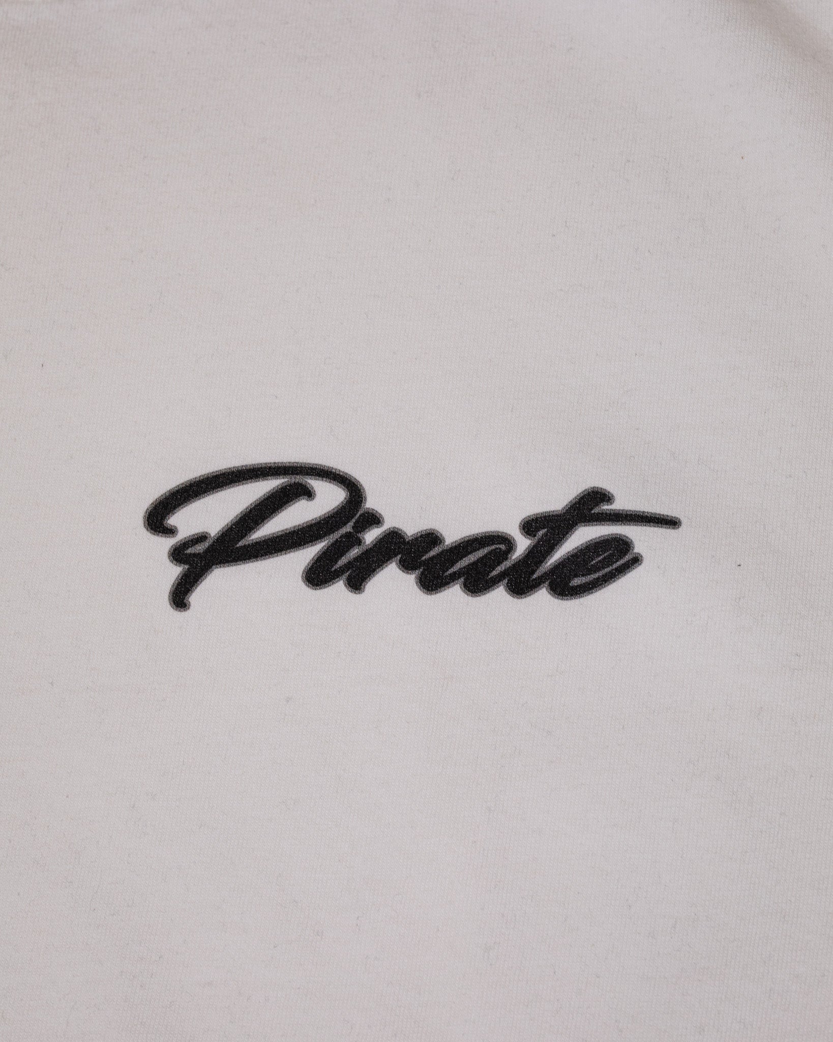 Pirate Cursive Tee (Off White)