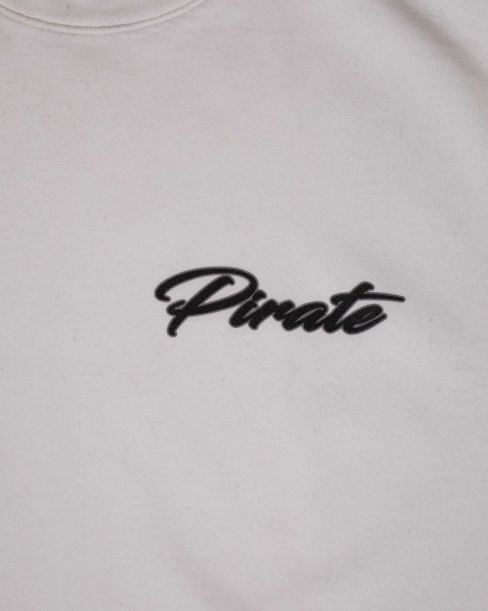 Pirate Cursive Tee (Off White)