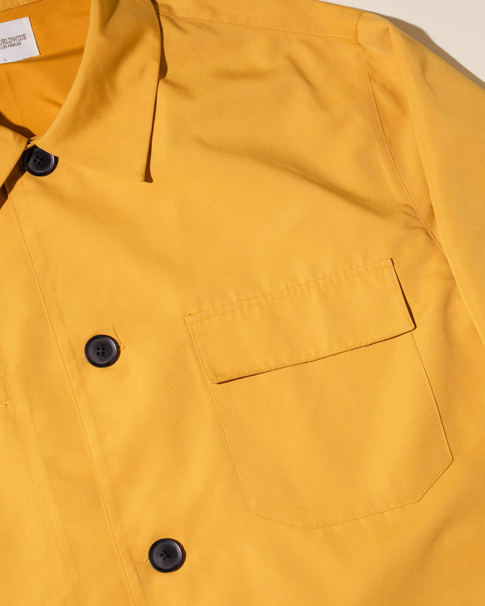 Pirate Woven Artist's Overshirt (Canary Yellow)