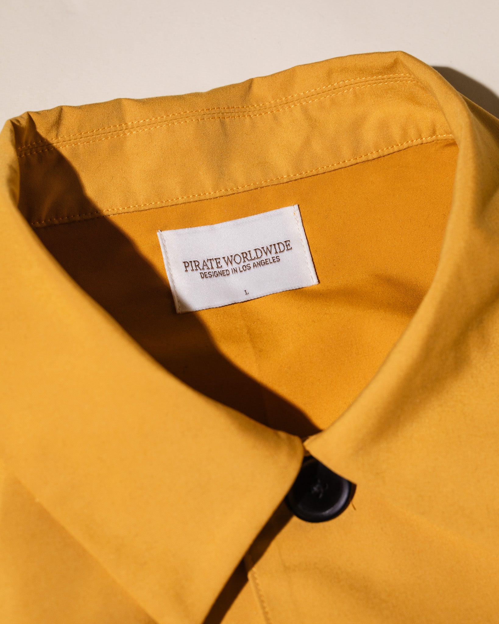 Pirate Woven Artist's Overshirt (Canary Yellow)