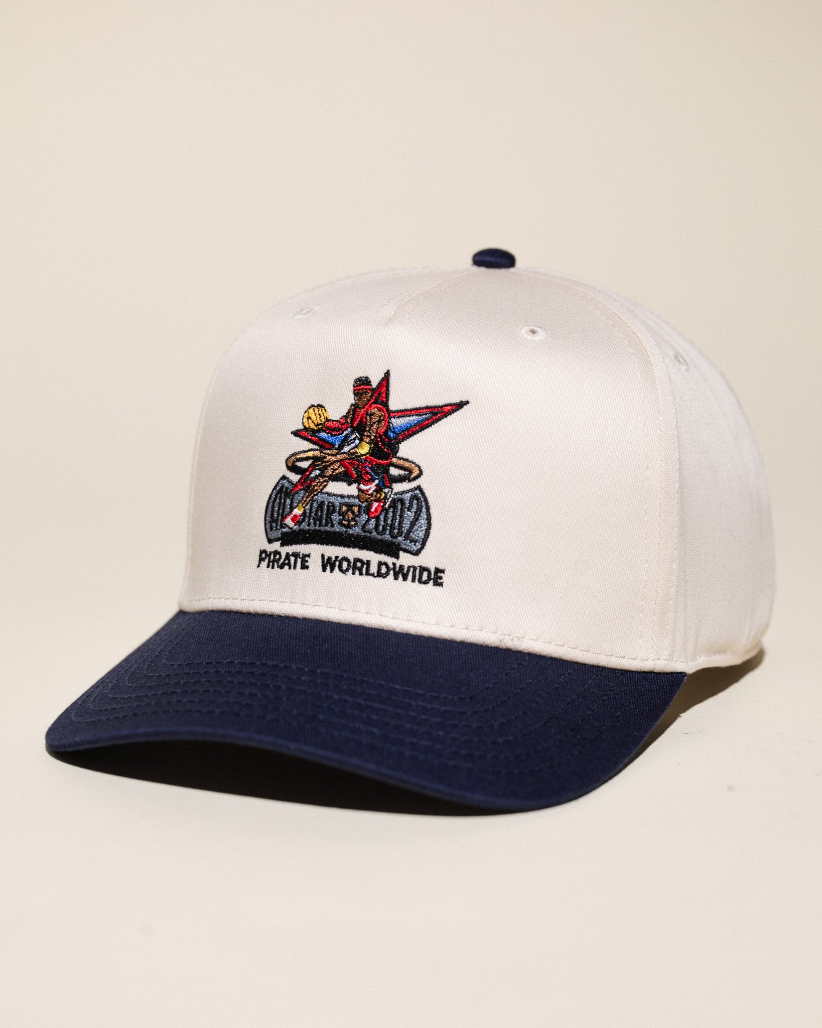 Pirate The Answer 2002 Hat (Cream/Navy)