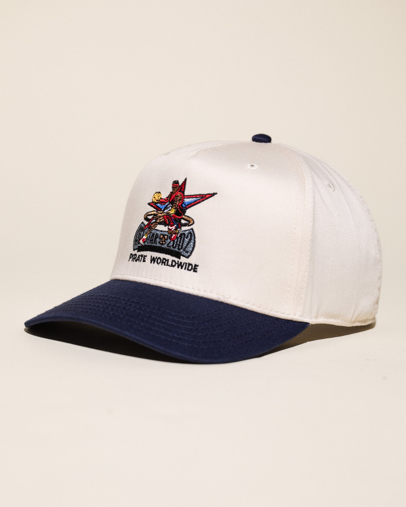 Pirate The Answer 2002 Hat (Cream/Navy)