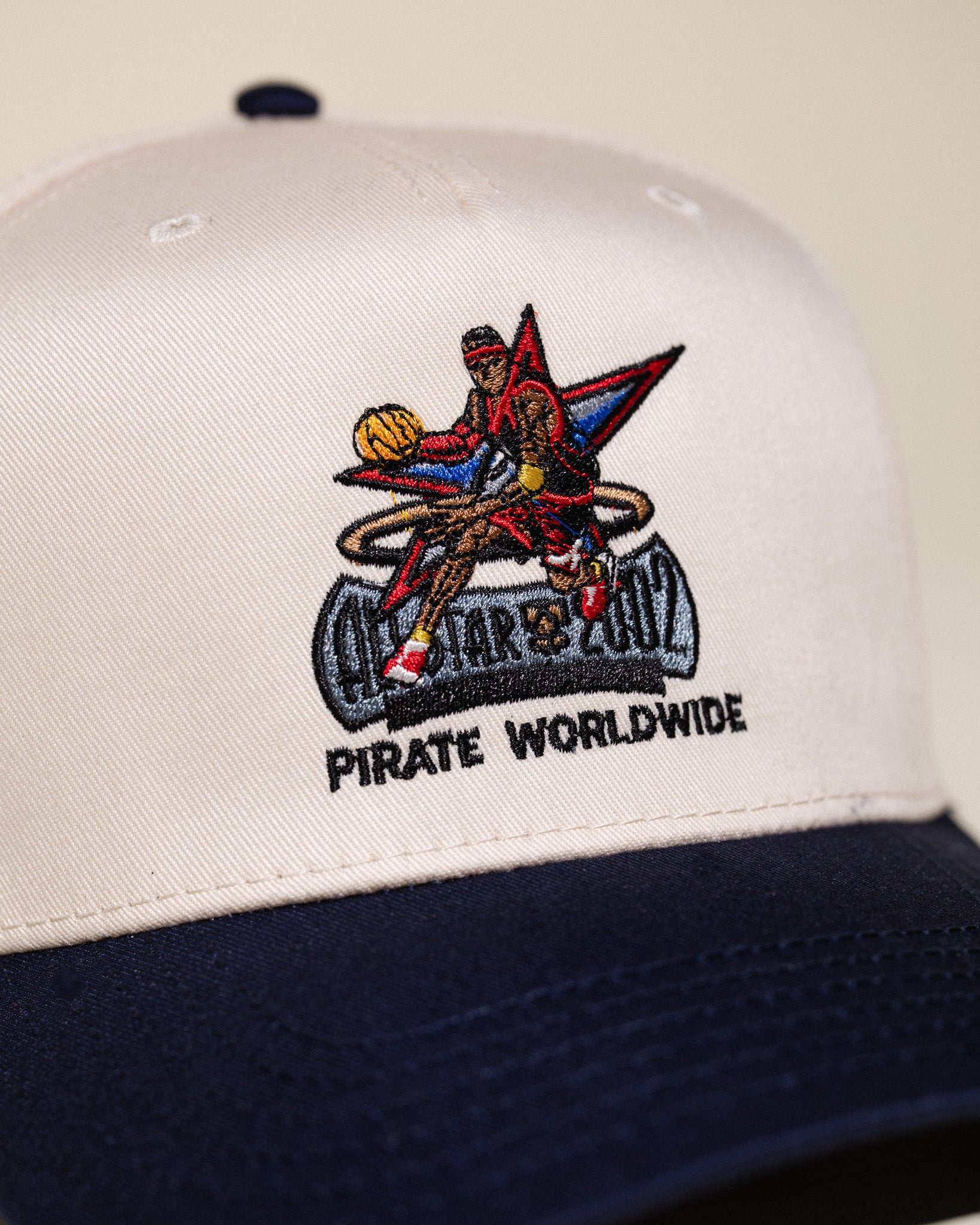 Pirate The Answer 2002 Hat (Cream/Navy)