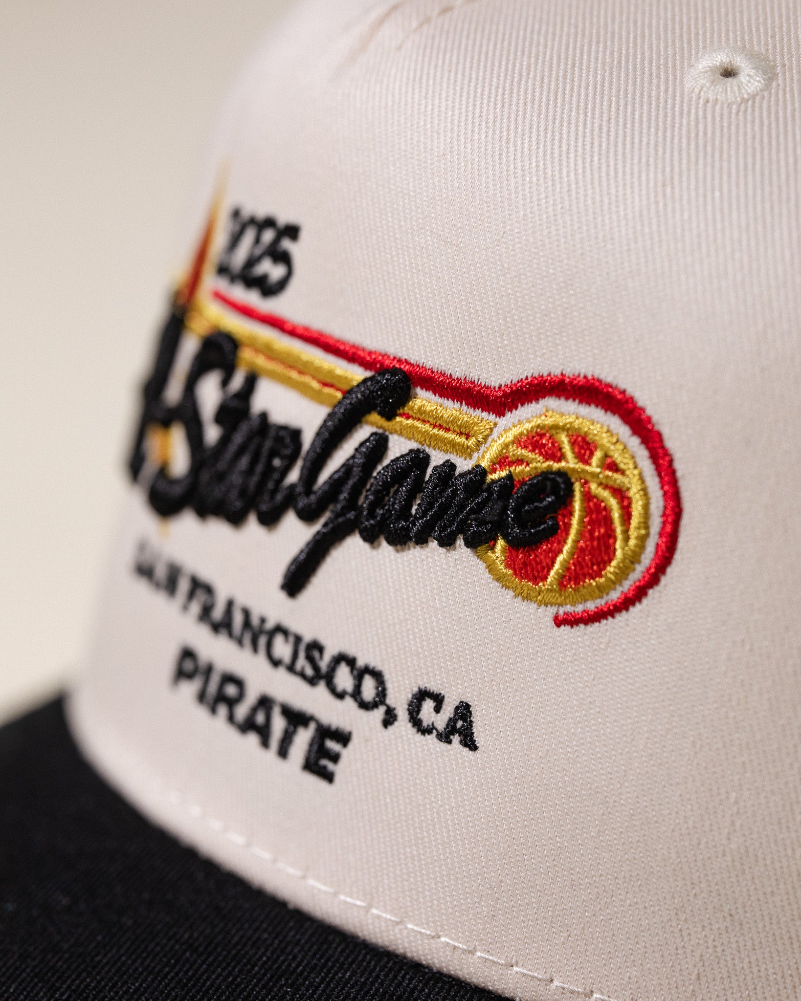 Pirate 2025 All-Star Game Hat (Cream/Black)