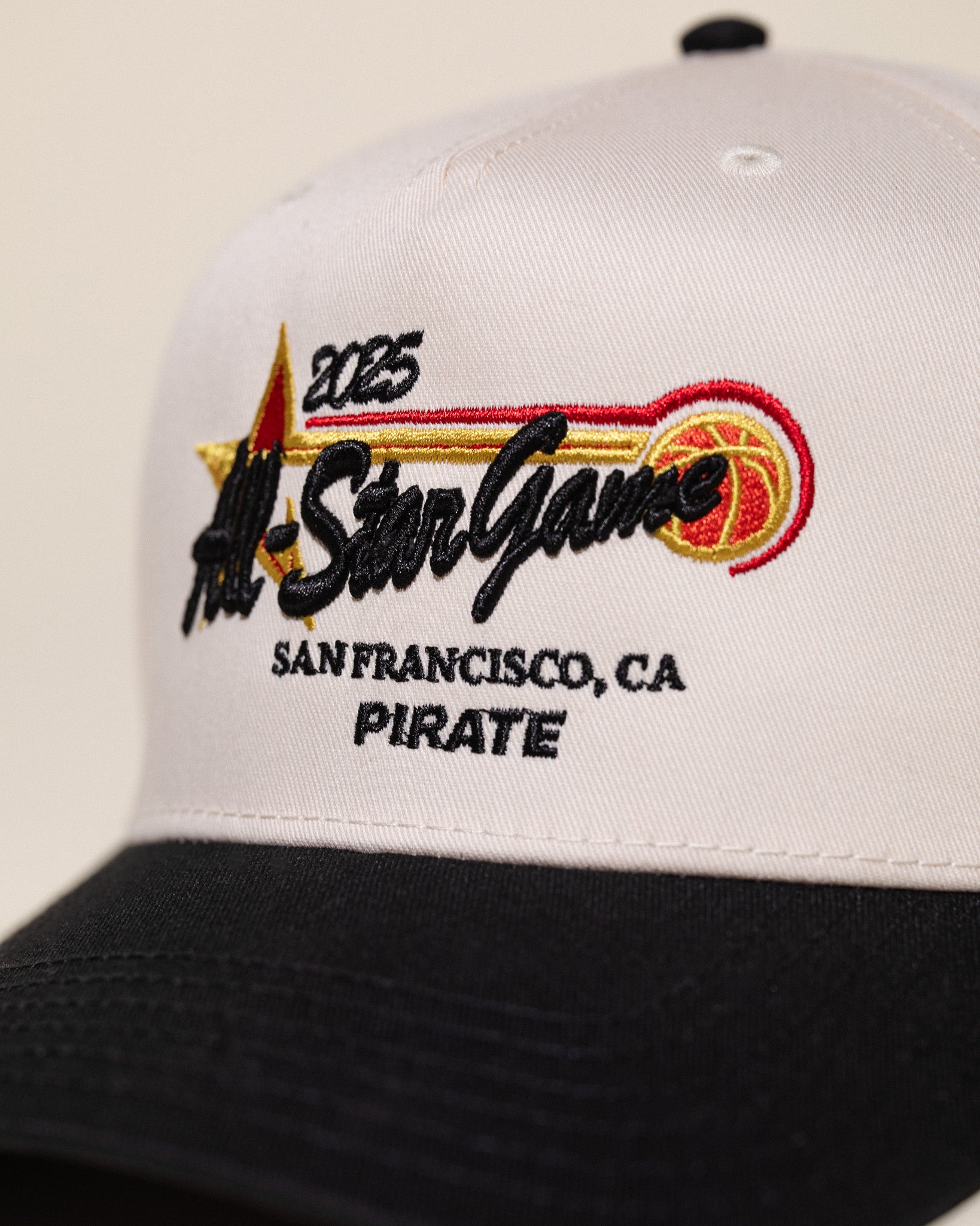 Pirate 2025 All-Star Game Hat (Cream/Black)