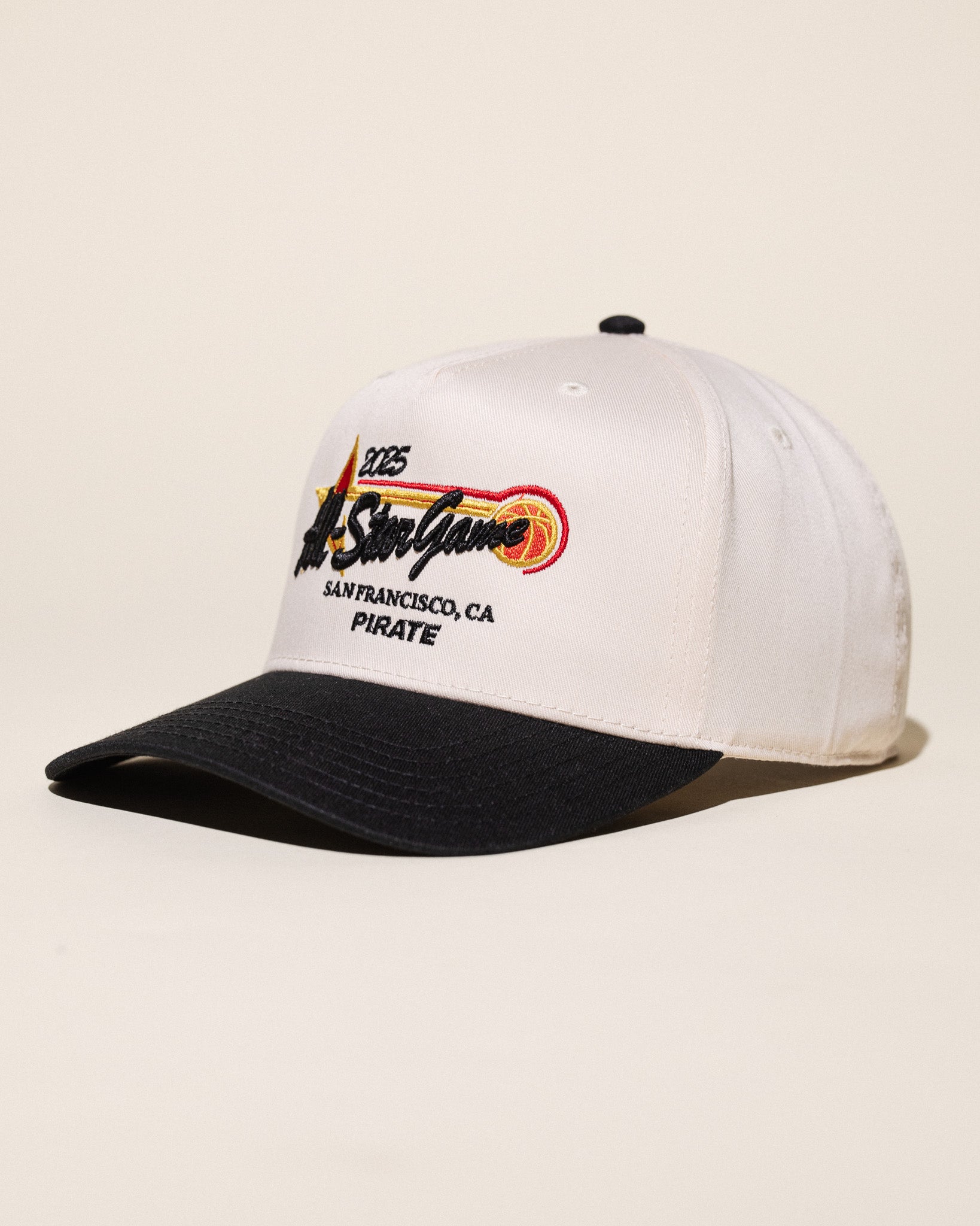 Pirate 2025 All-Star Game Hat (Cream/Black)