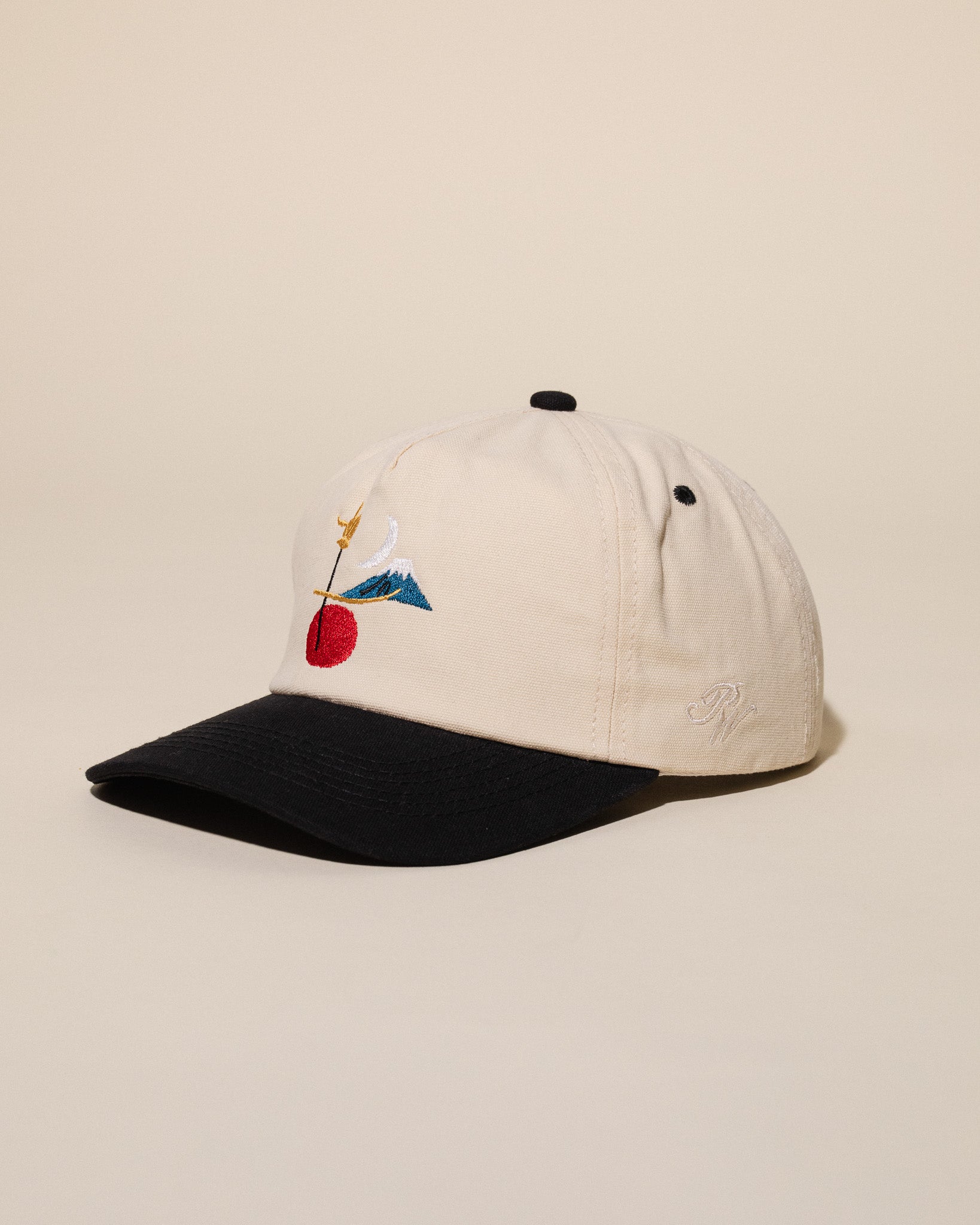 Moon Over Fuji Vintage Hat (Cream/Black)
