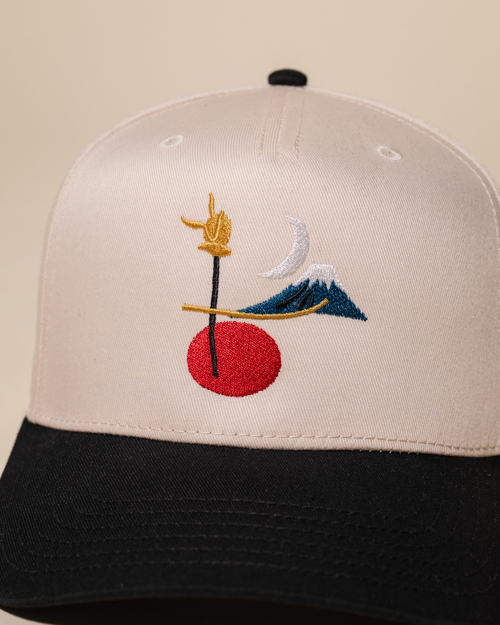 Moon Over Fuji Hat (Cream/Black)