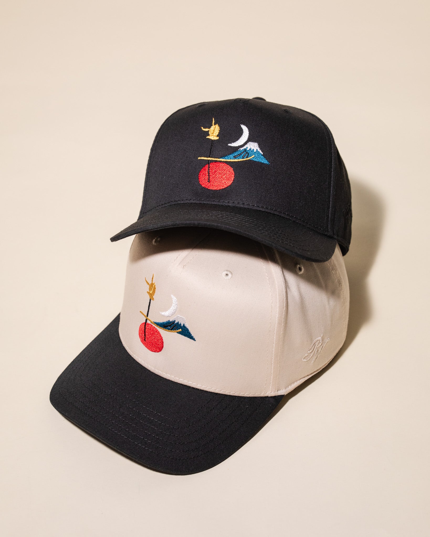 Moon Over Fuji Hat (Cream/Black)