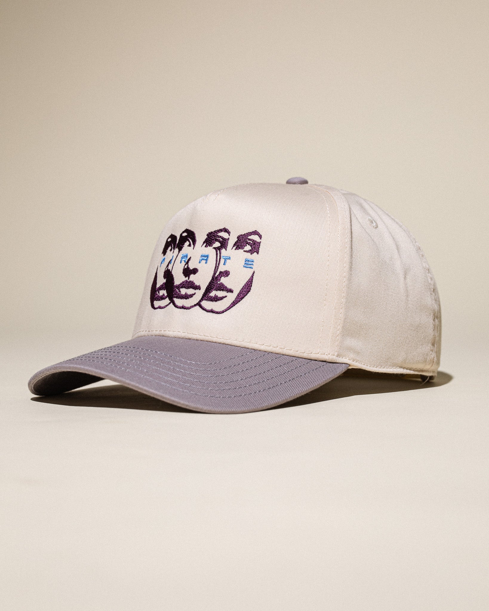 Pirate Faces Hat (Cream/Grey)