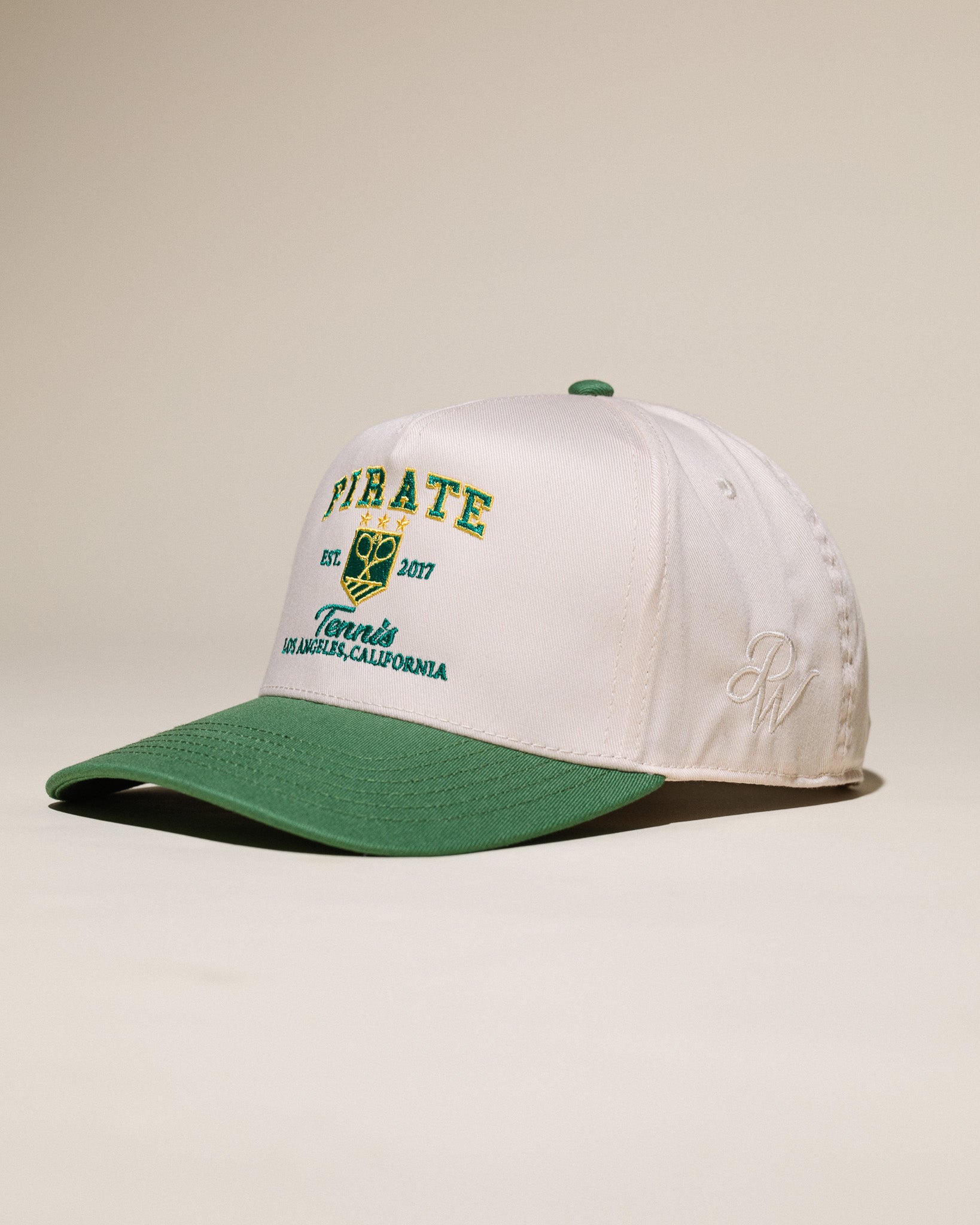 Pirate Tennis Hat (Cream/Sage)