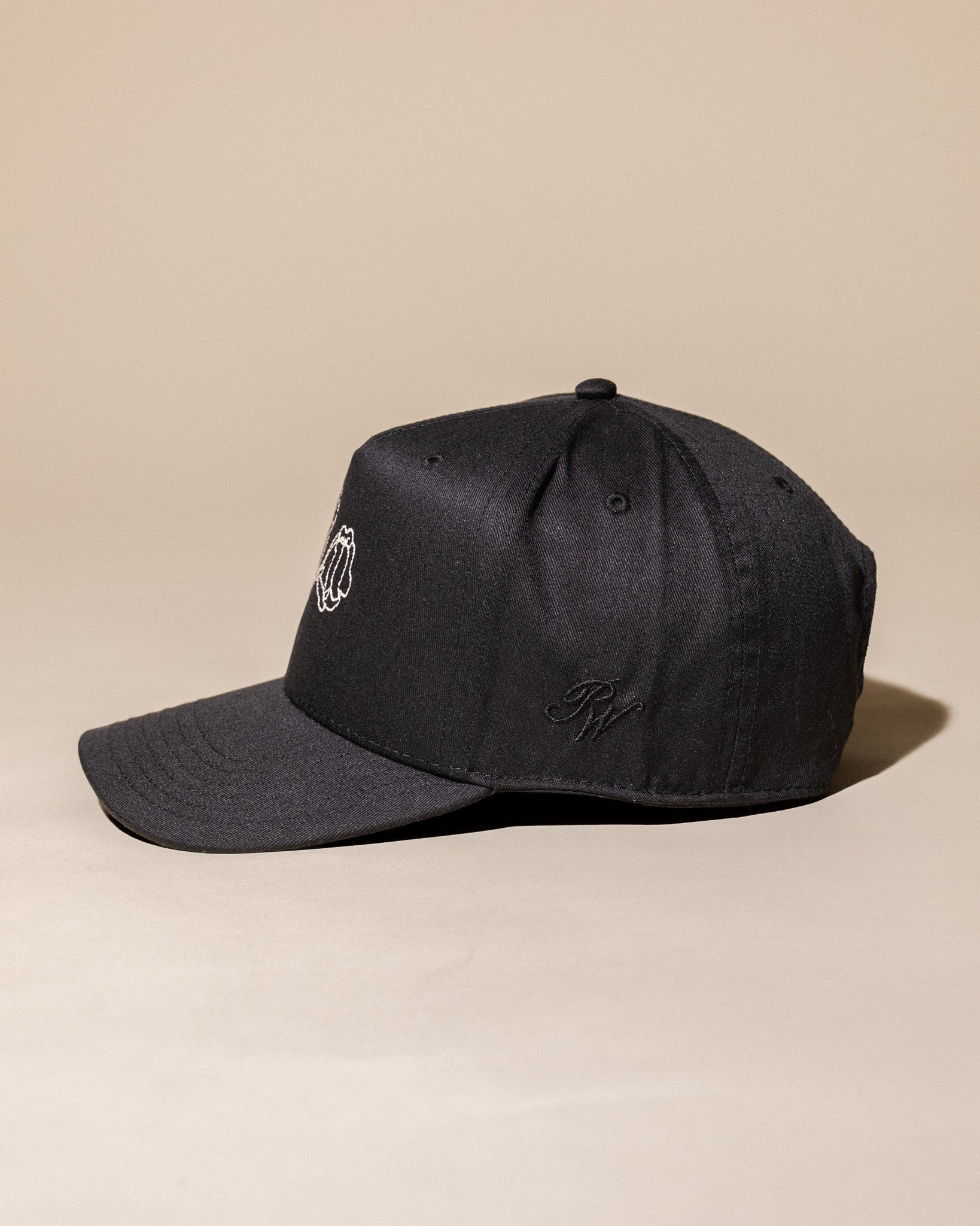 Pirate x Dylan Cervantes “Two Flowers, 2026” Stem Stitch Hat (Black)