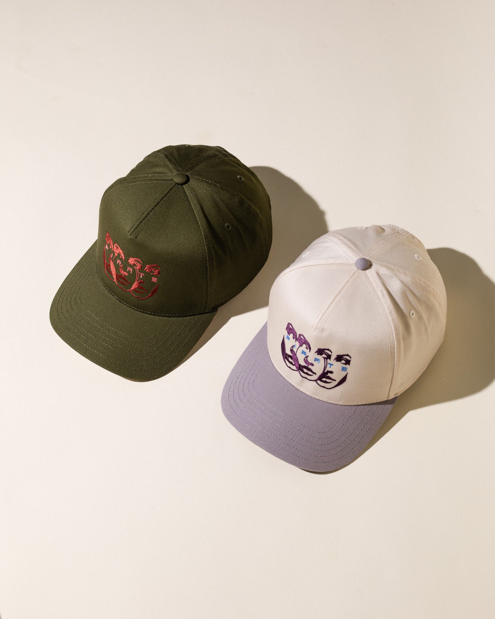 Pirate Faces Hat (Cream/Grey)