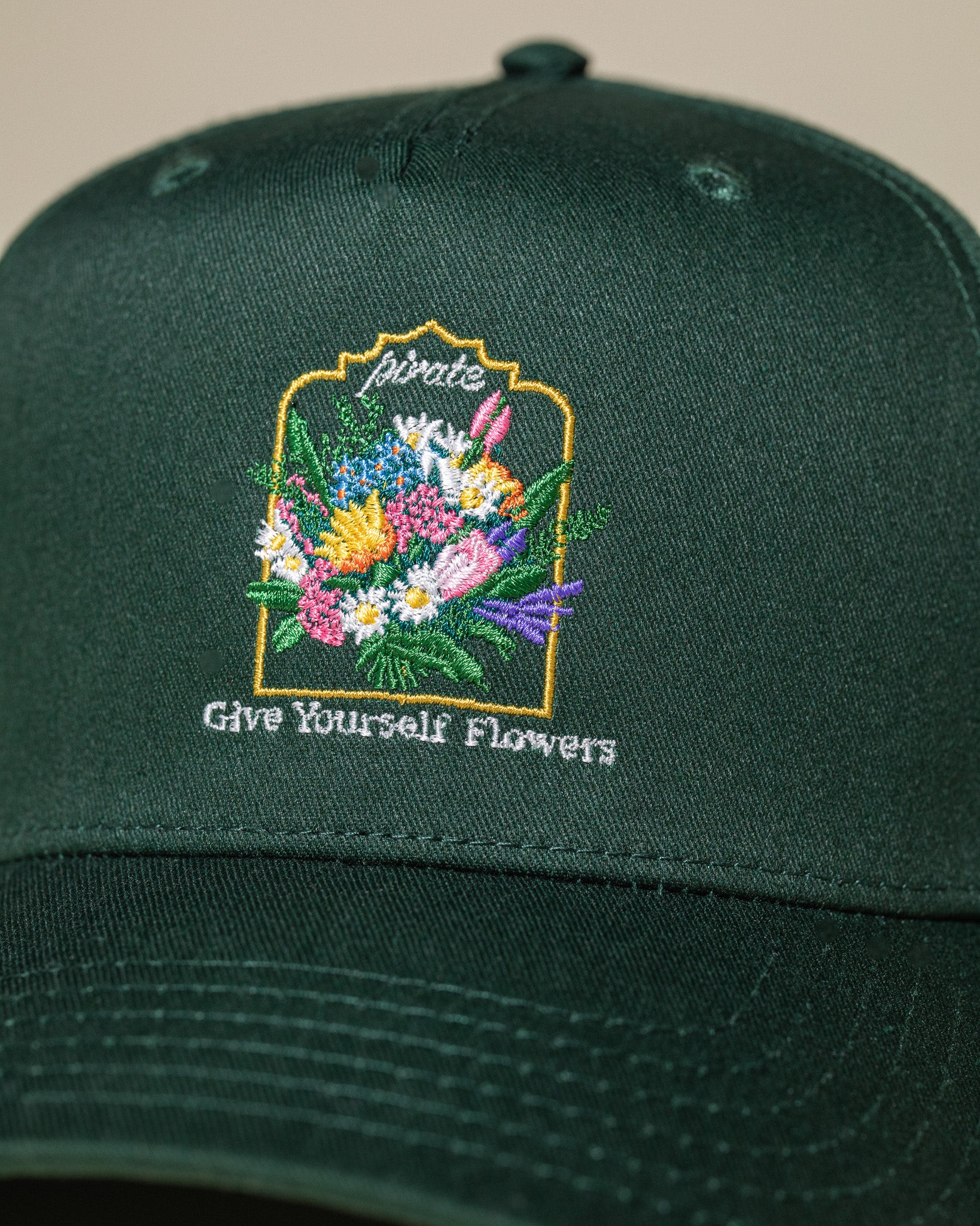 Pirate Give Yourself Flowers Hat (Emerald Green)