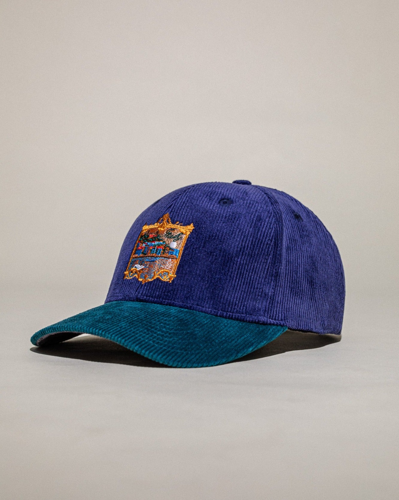 Pirate Italy Corduroy Hat (Lake Como Navy/Green)