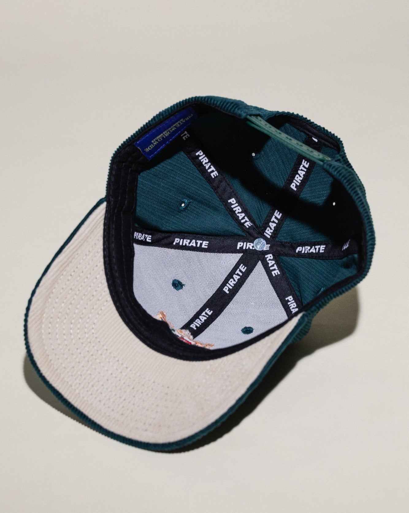 Pirate Italy Corduroy Hat (Lario Green)