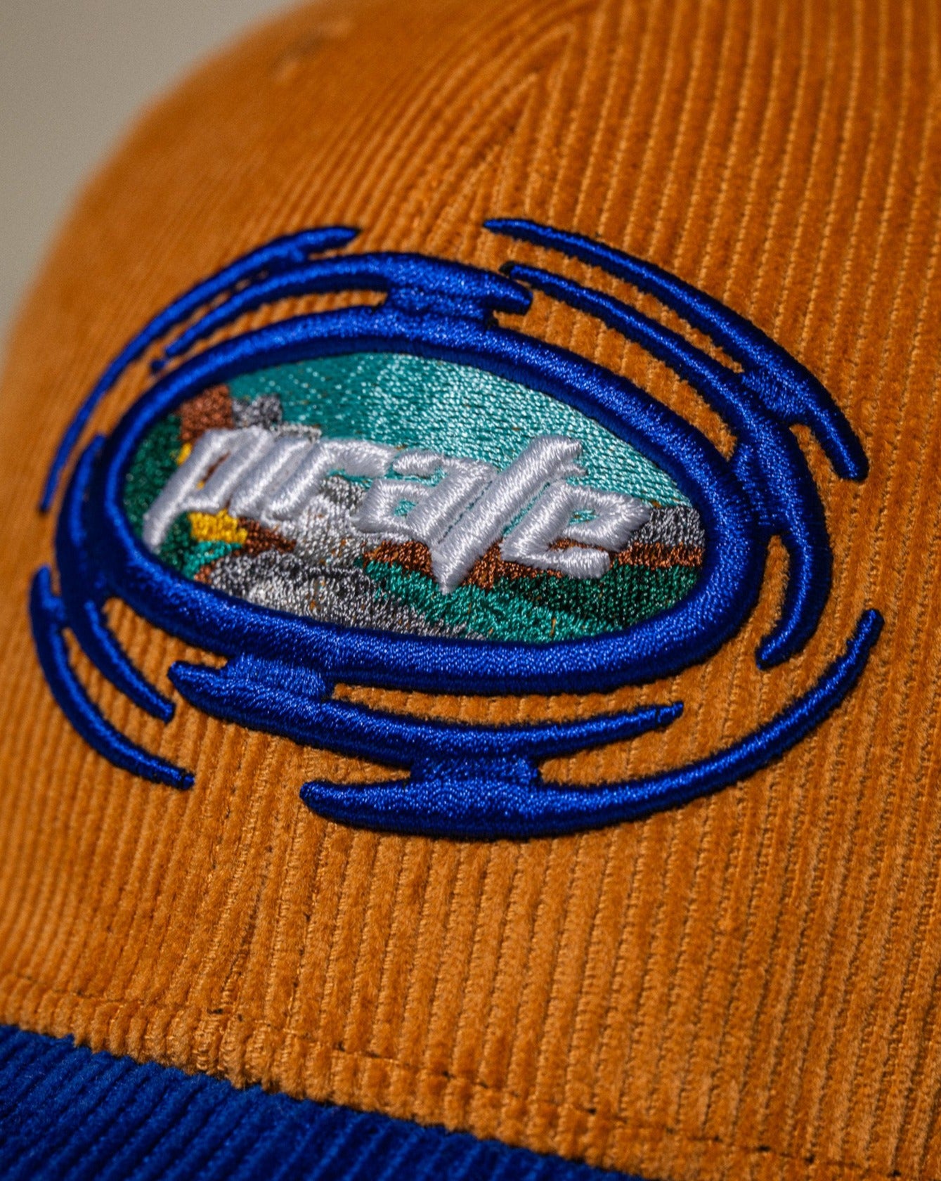 Pirate Cyclone Corduroy Hat (Blue/Vintage Gold)