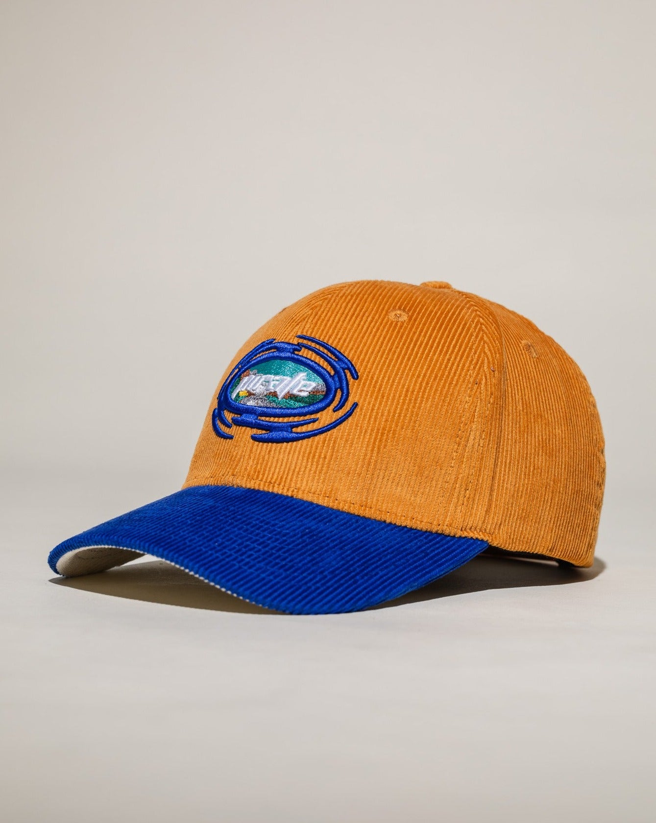 Pirate Cyclone Corduroy Hat (Blue/Vintage Gold)