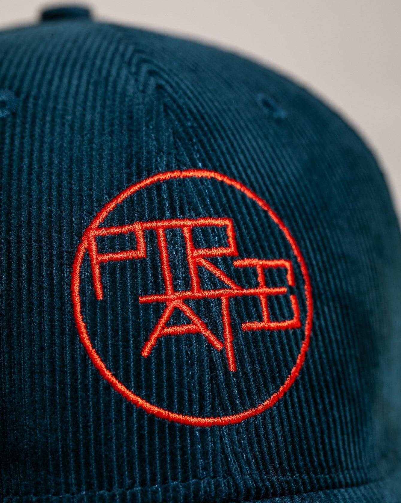 Pirate Circle Logo Corduroy Hat (Dark Green)