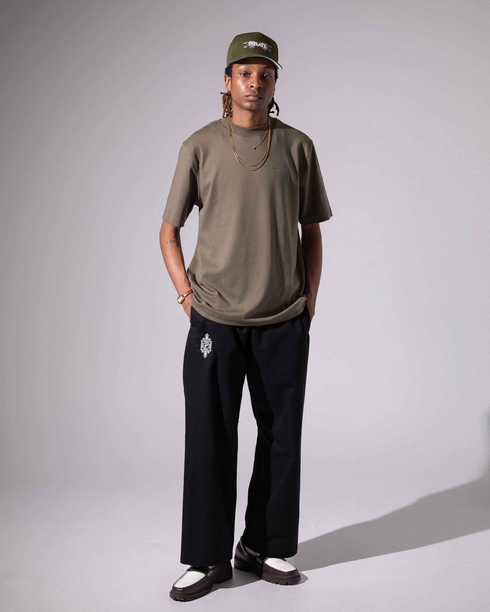 Pirate Branded Cotton Pant (Pirate Black)