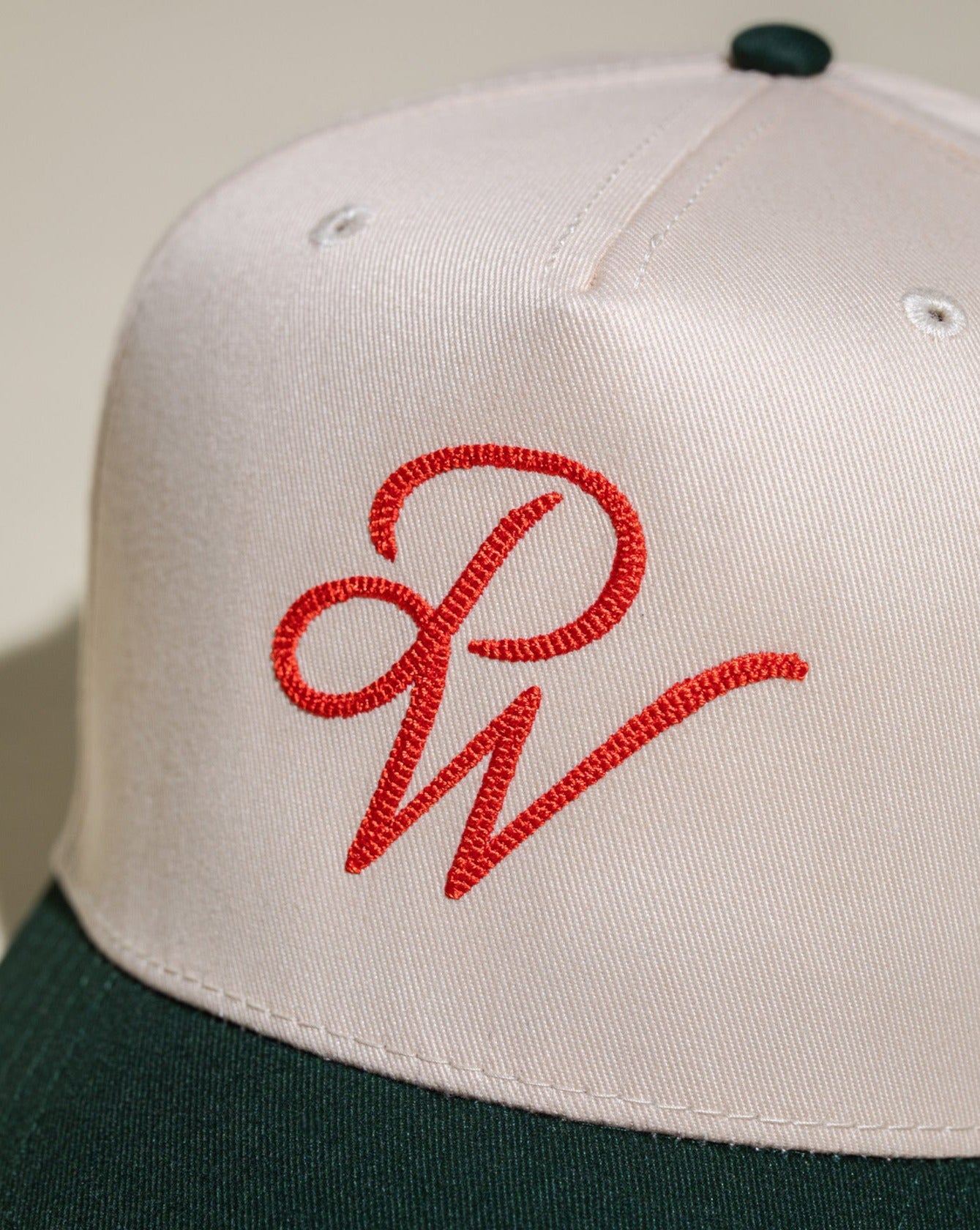 Pirate PW Chain Stitch Hat (Cream/Green)