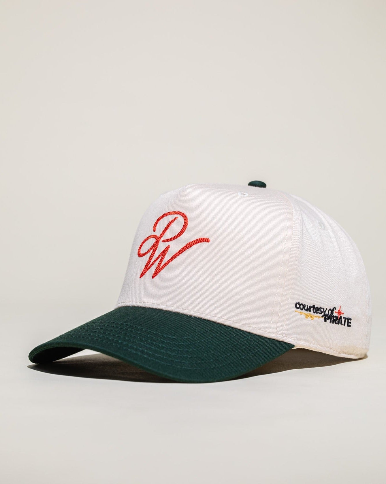 Pirate PW Chain Stitch Hat (Cream/Green)