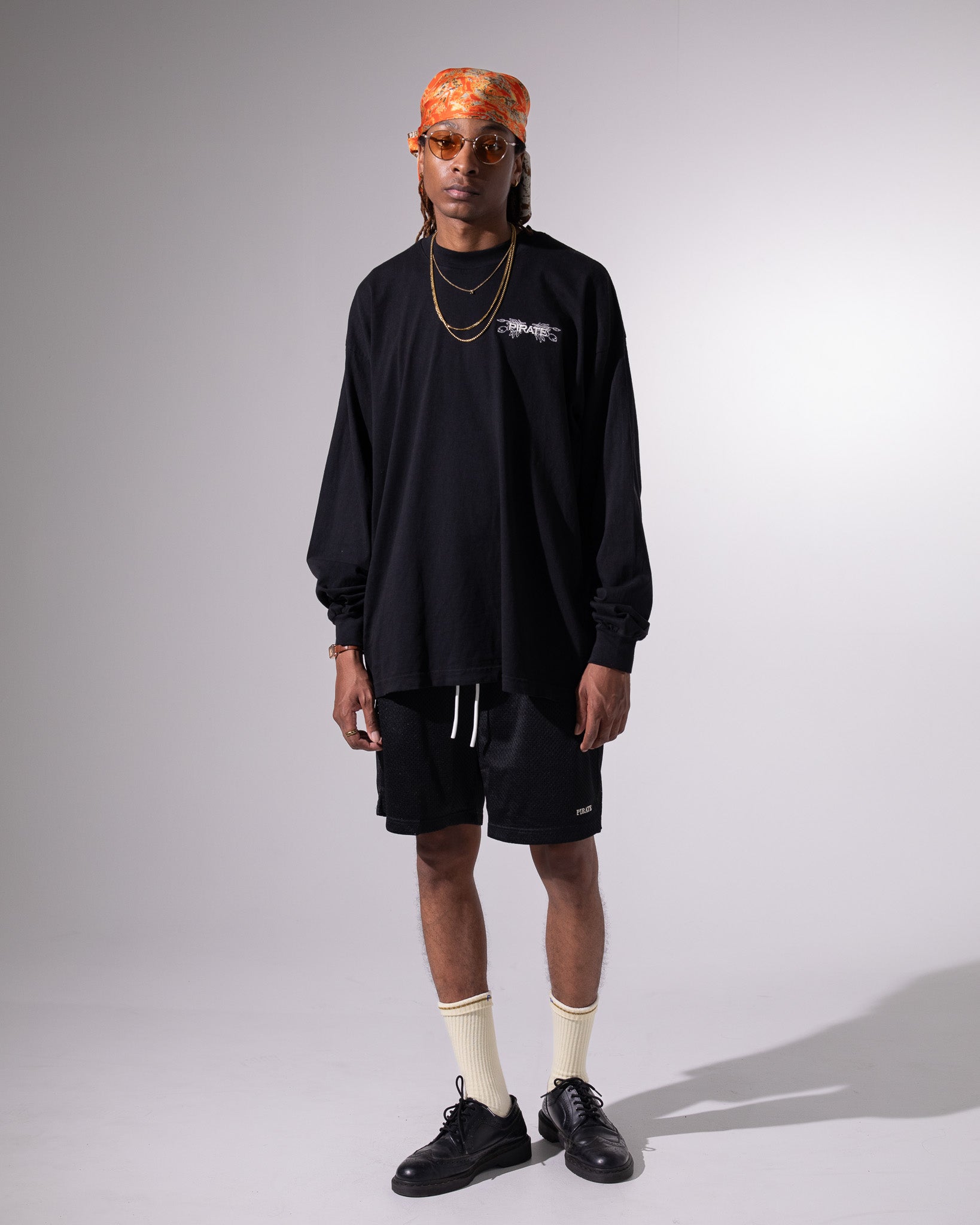 Pirate Flora LS Tee (Pirate Black)