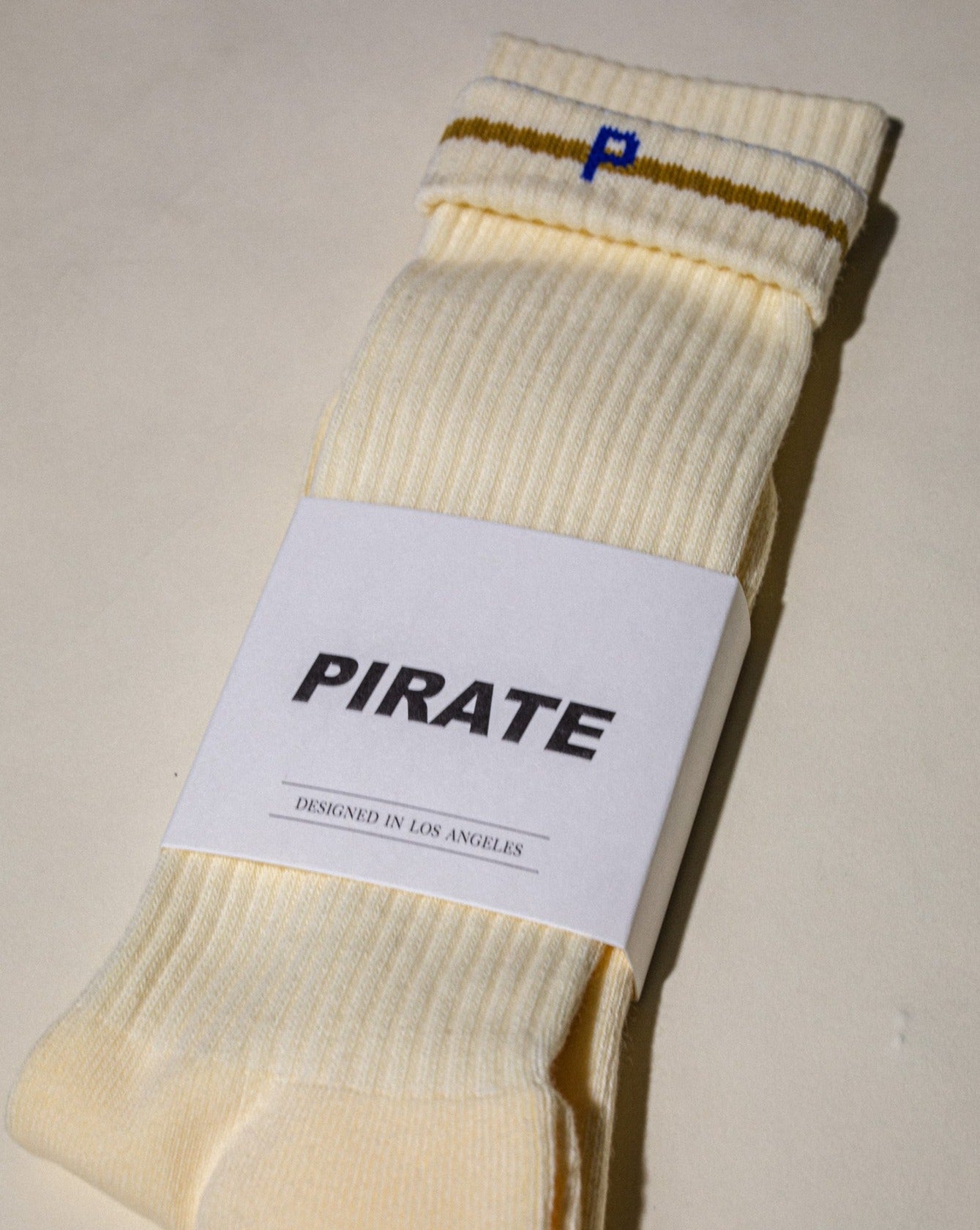 Pirate Untitled Crew Sock (Cream)