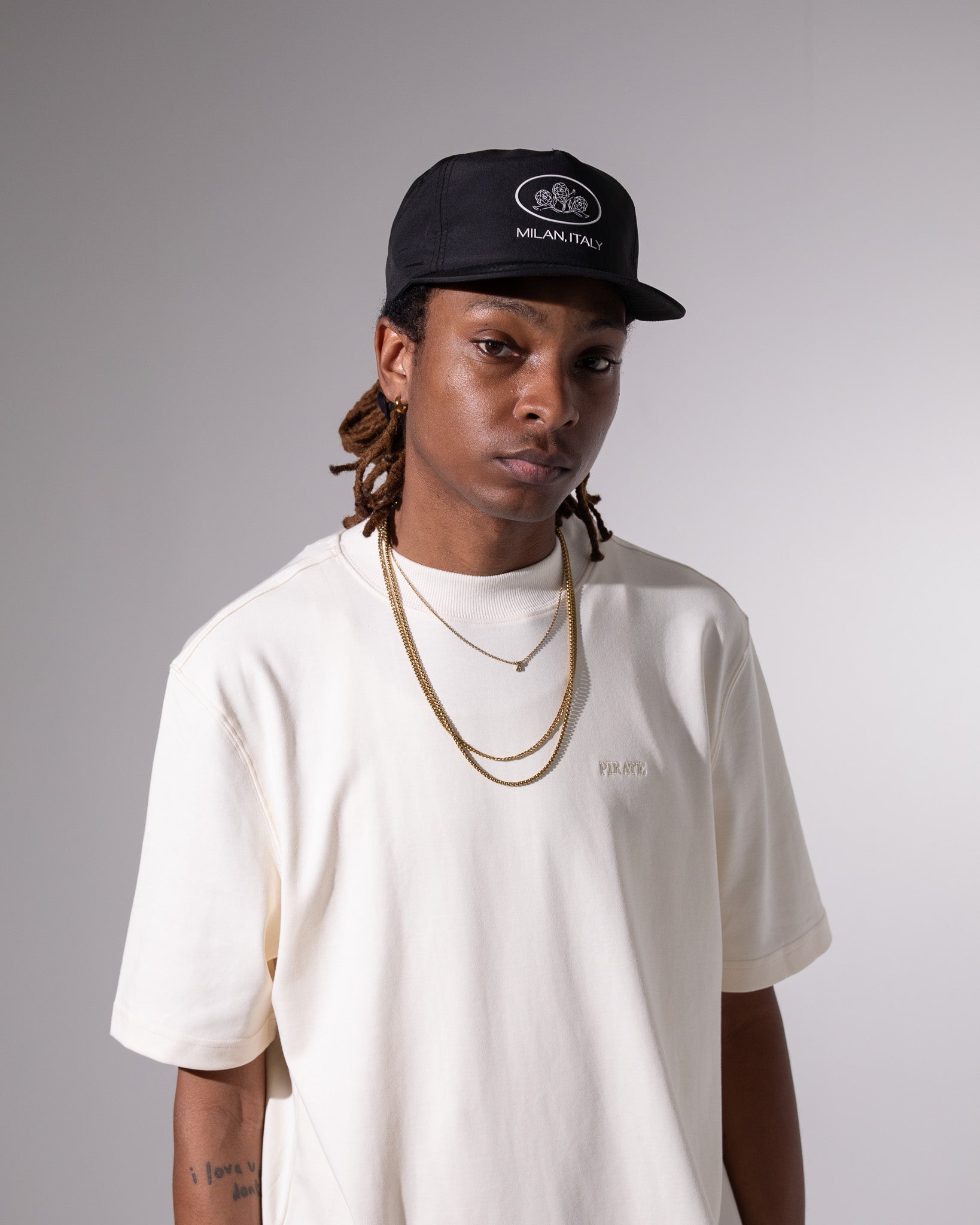 Pirate Milan, Italy Nylon Hat (Pirate Black)