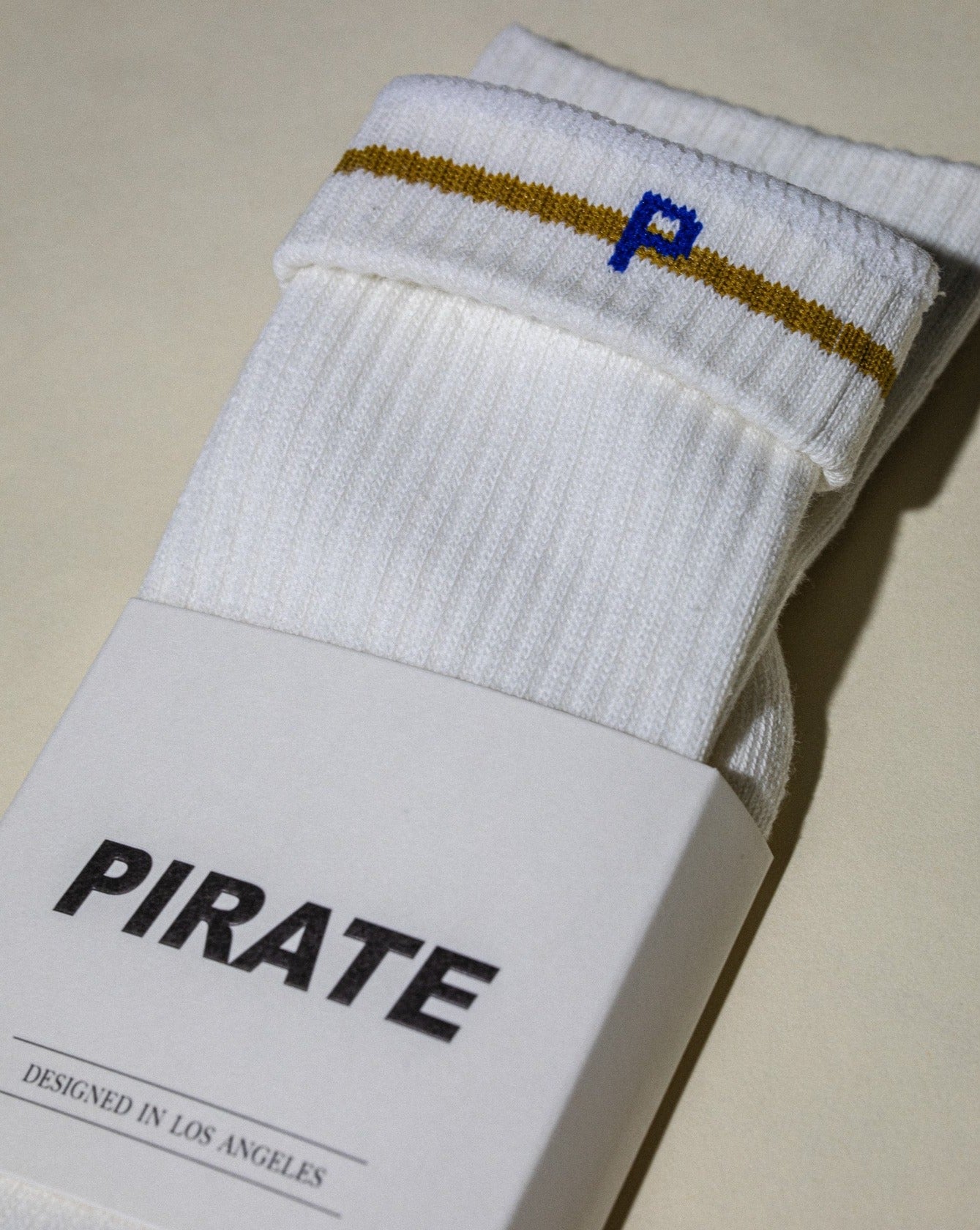 Pirate Untitled Crew Sock (White)