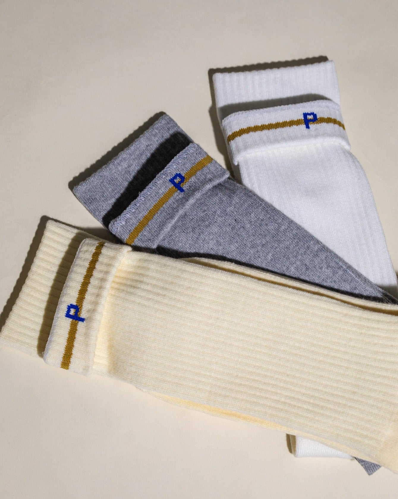 Pirate Untitled Crew Sock (Cream)