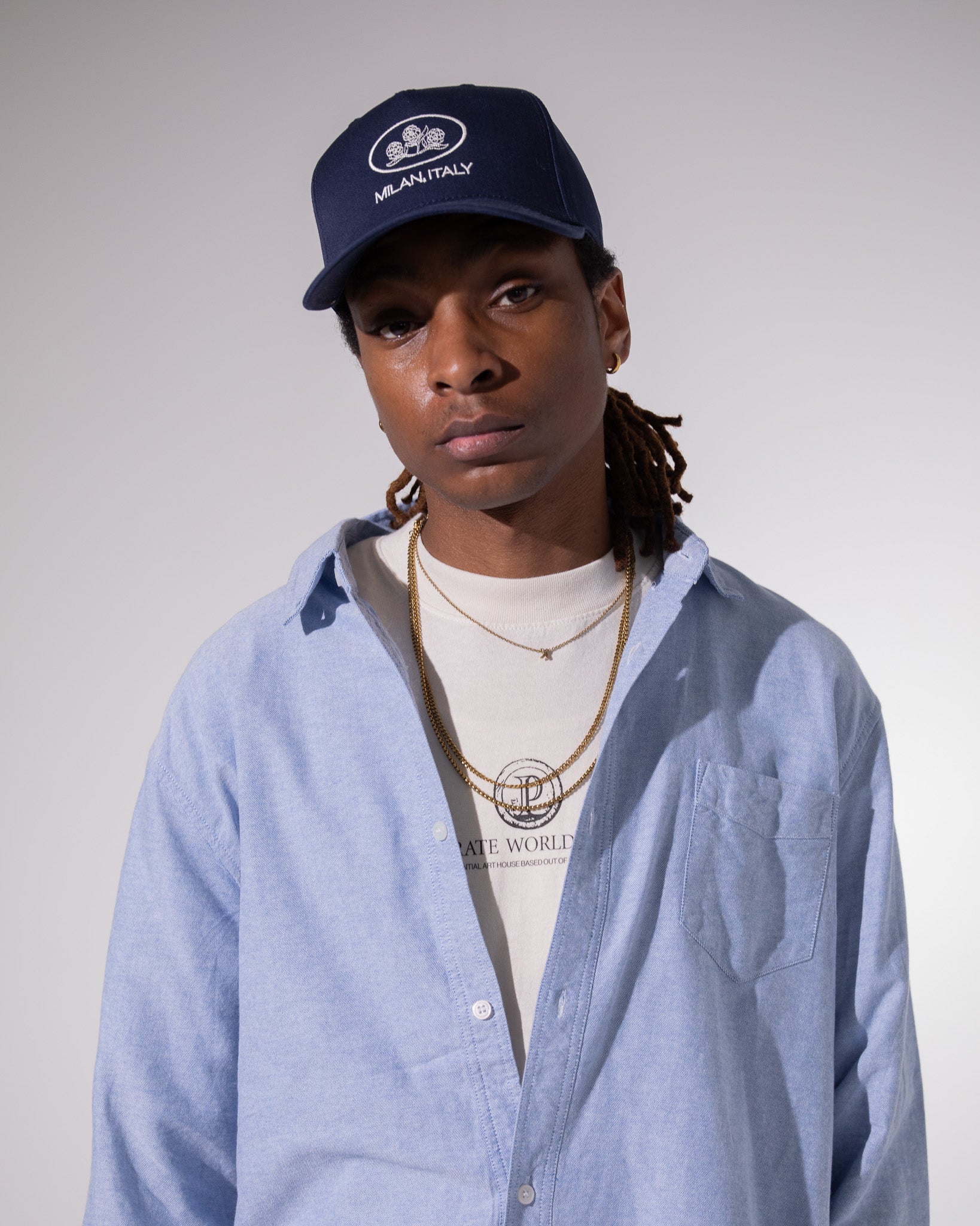 Pirate Milan, Italy Hat (Navy)