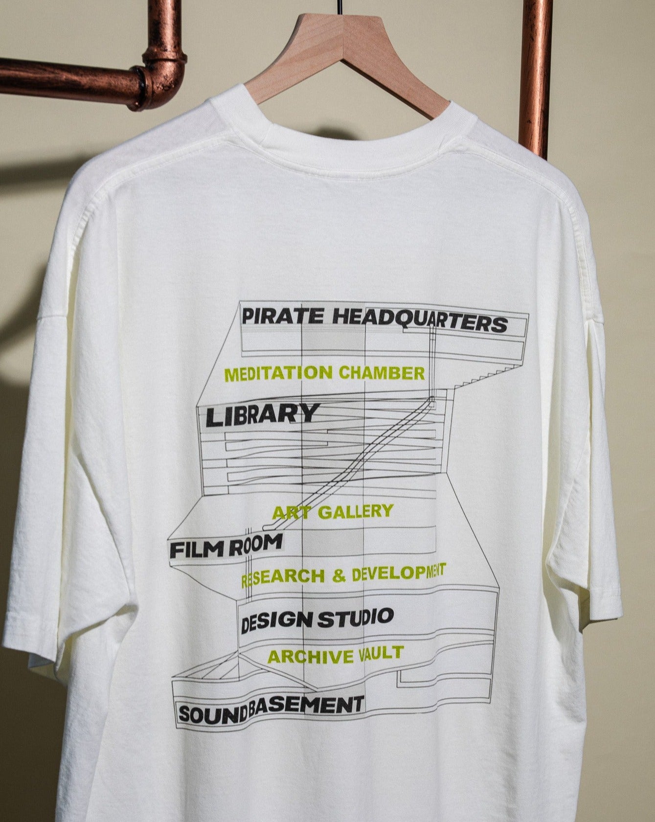 Pirate HQ Tee (Off White)