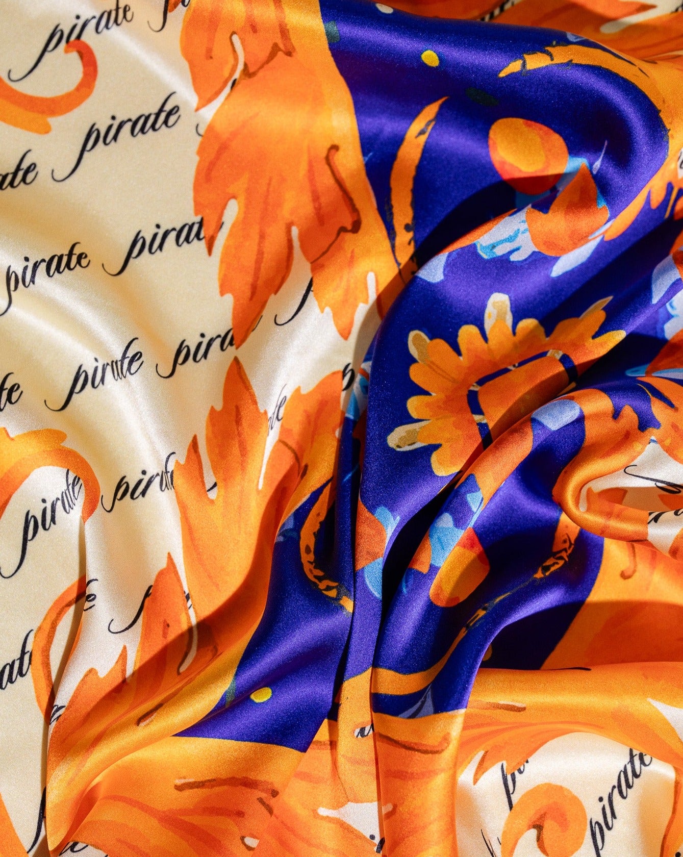 Pirate Script Silk Bandana