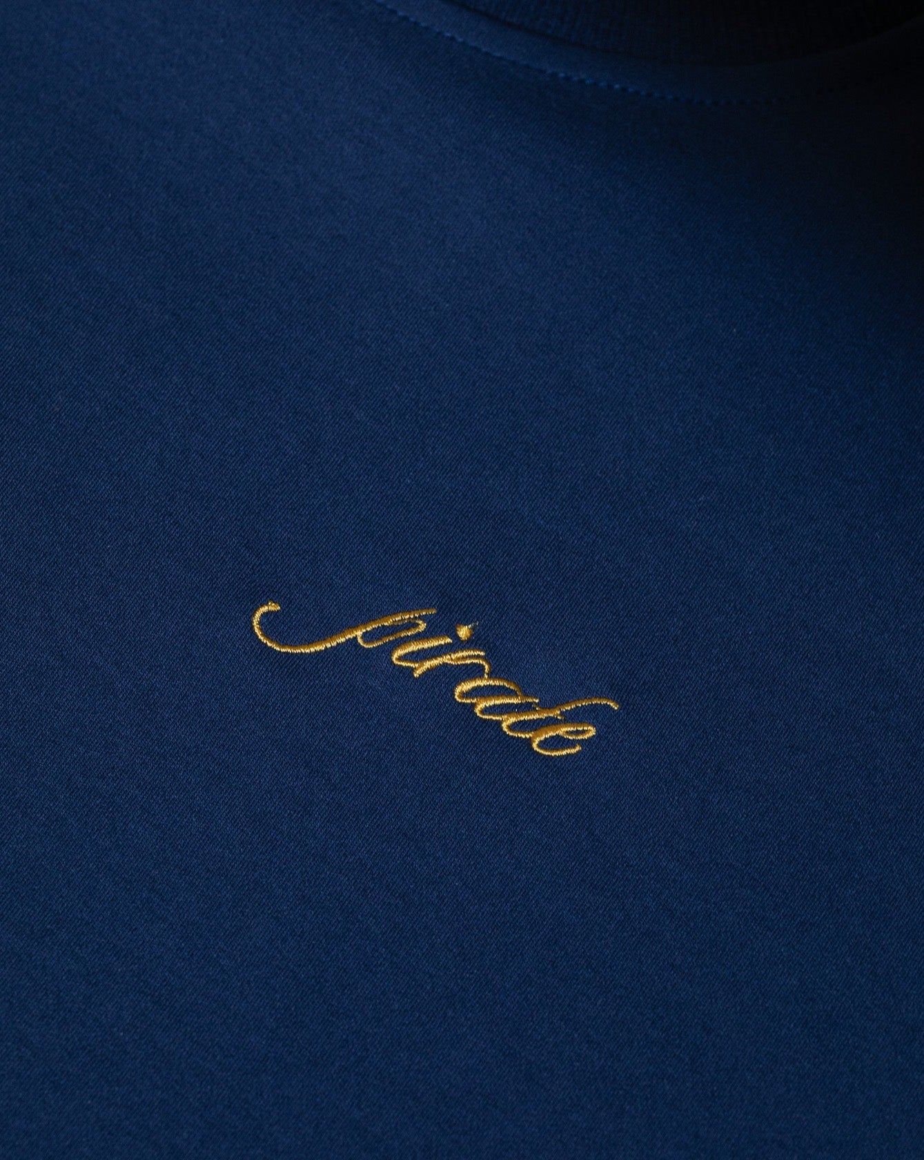 Pirate Hilltop T-Shirt (Navy/Gold Script)