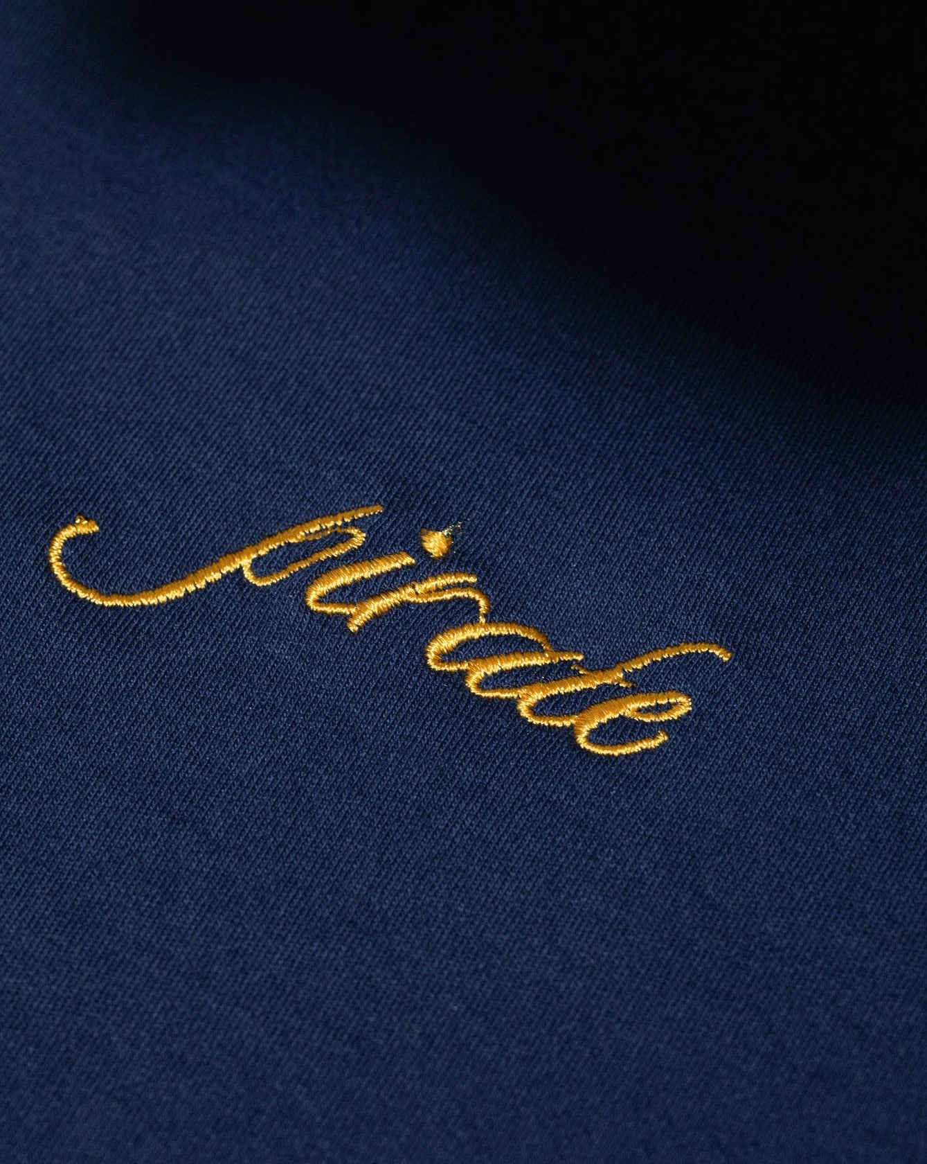 Pirate Hilltop T-Shirt (Navy/Gold Script)